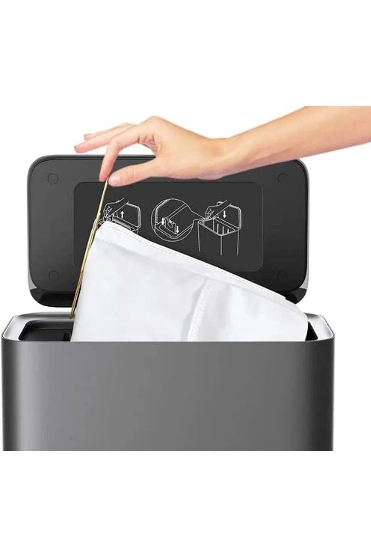 SEKAPARTS Xiaomi Mi Robot Vacuum Mop 2 Ultra Uyumlu Toz Torbası – STYTJ05ZHM Yedek Toz Torbası (5'li Paket)