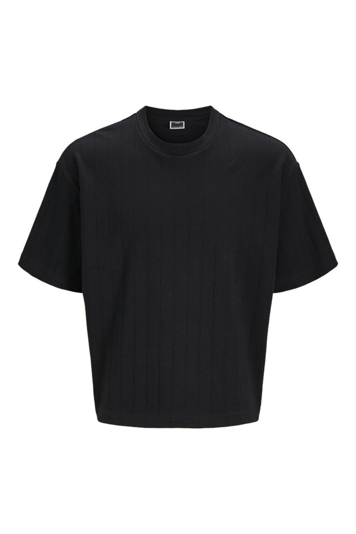 Jack & Jones Erkek Siyah Jcoinfinity Fabric Tee Ss Crew Neck T-shirt 12276746-Black