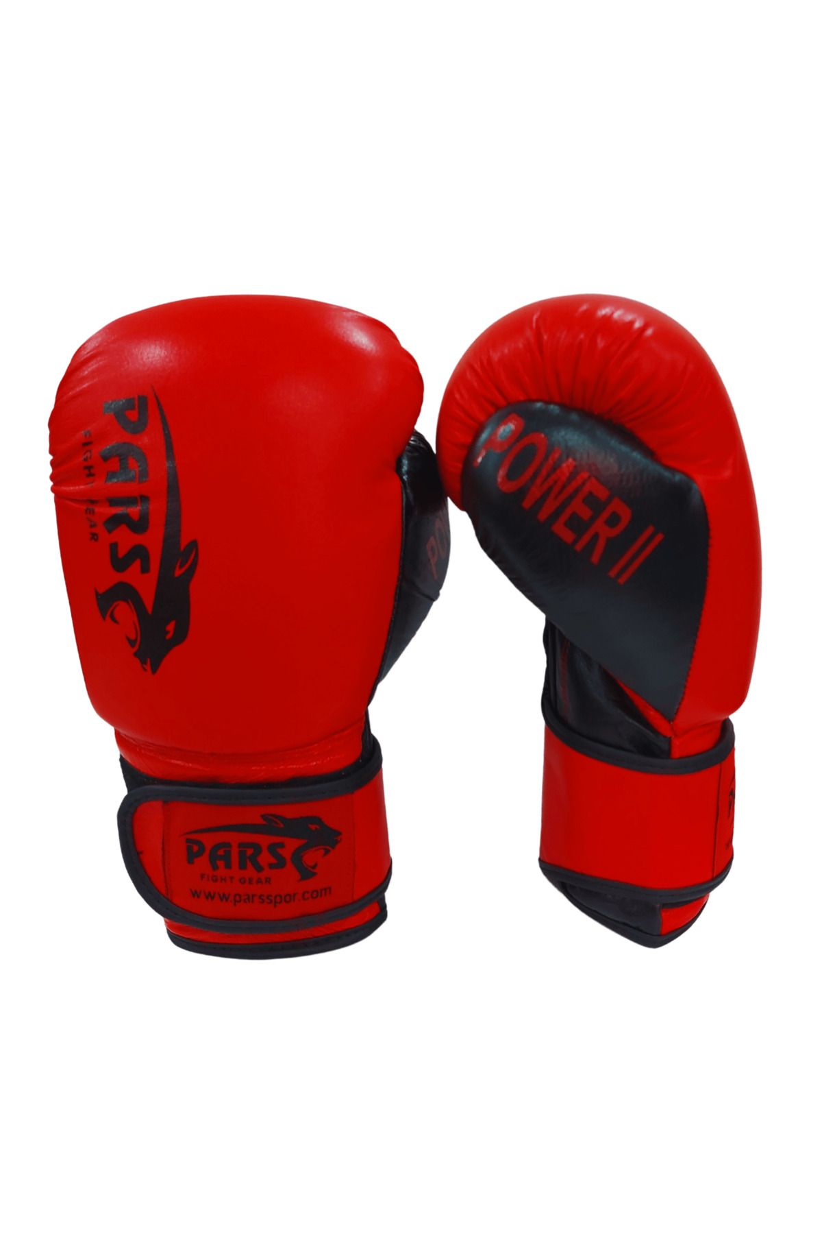 Pars Power2 Hakiki Deri Boks Eldiveni Kırmızı-Siyah