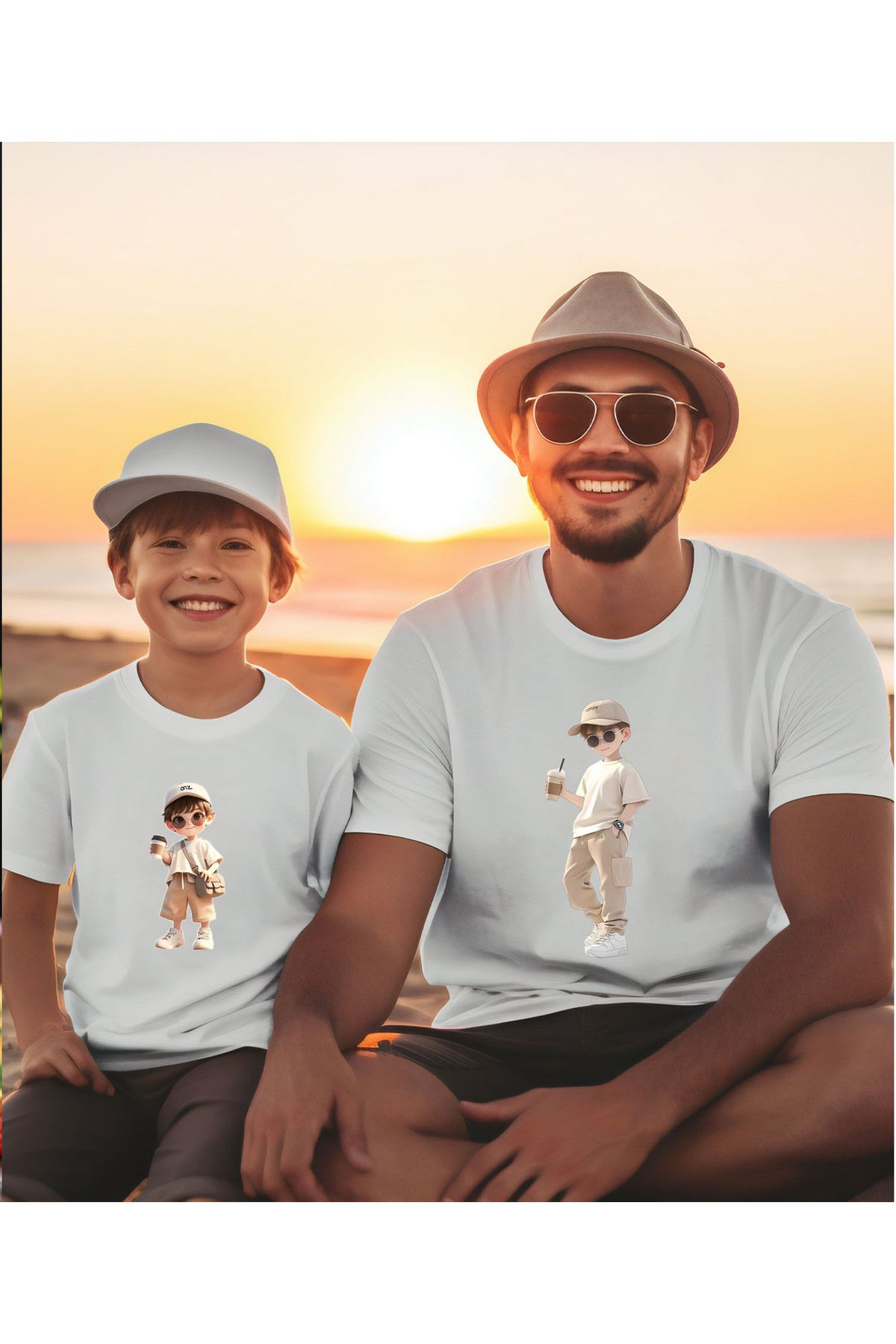 ASELİNDA Yeni Sezon Cool Aile Kombin tişört- trend tshirt (Tekli üründür Kombin için sepete 2 adet ekleyiniz)