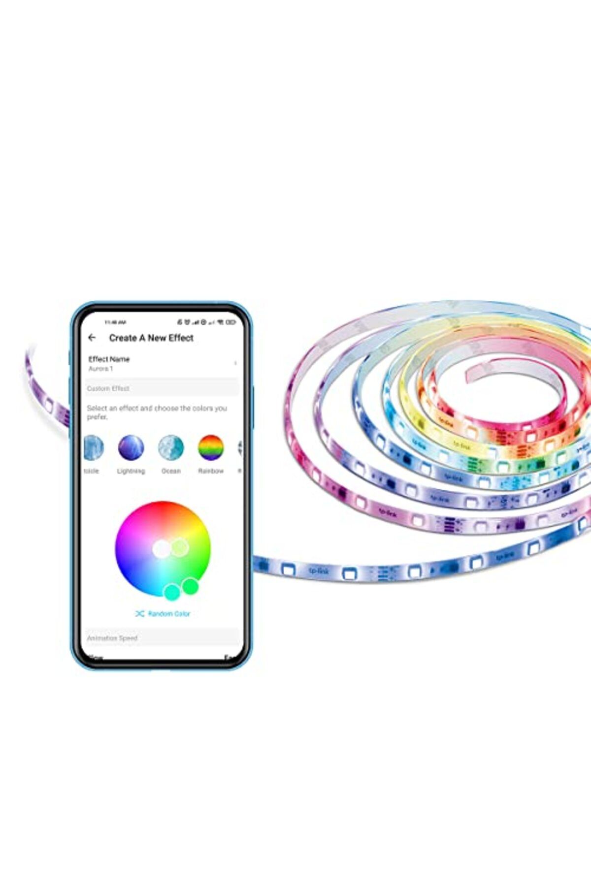ShopZum Tapo L920-5, Çok Renkli Akıllı Wi-Fi Şerit Led, Wi-Fi Uygulama Kontrolü Rgbw Çok Renkli Led Şerit,