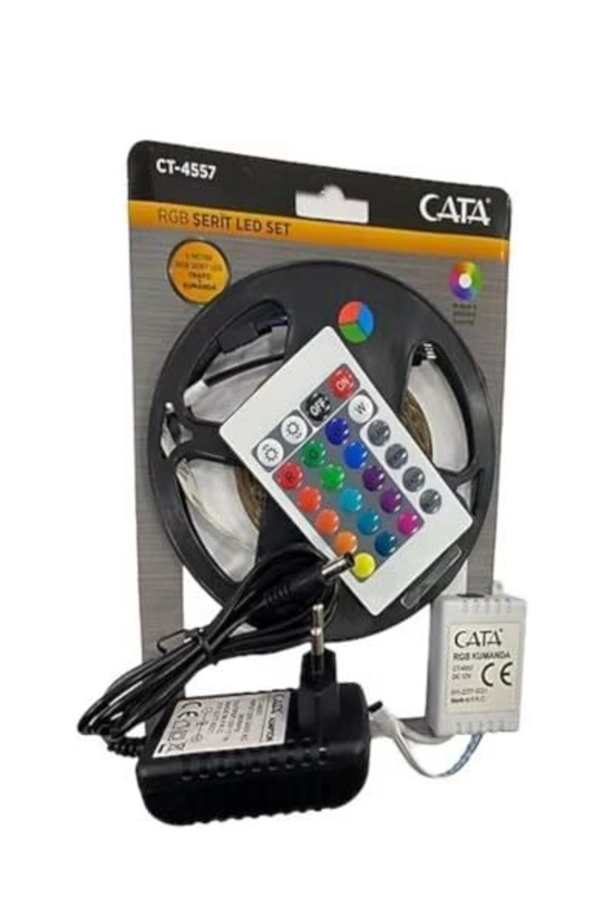 ShopZum Cata Ct-4557 Rgb Şerit Led Seti (5 Mt Rgb Led+Trafo+Rgb Kumanda)