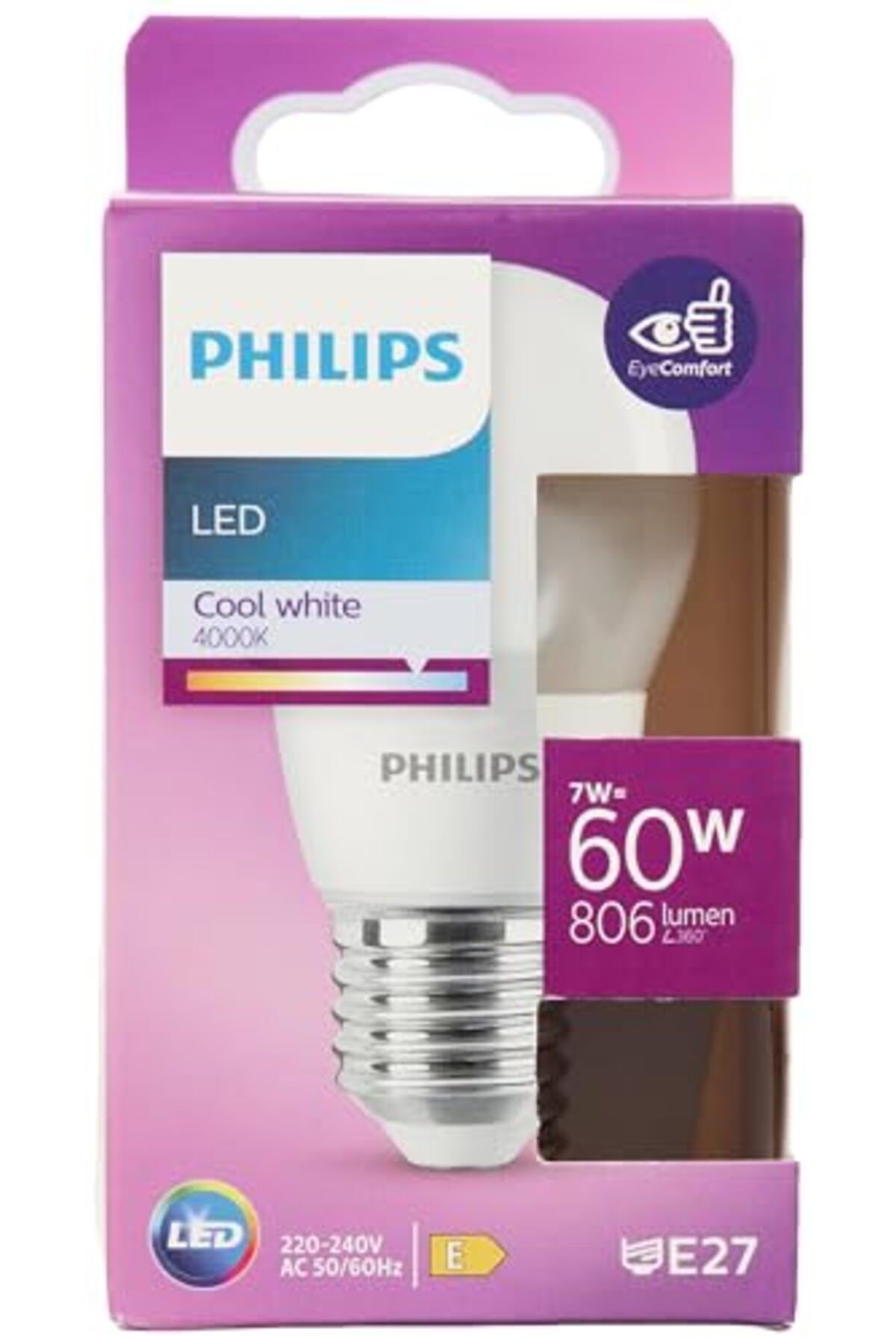 ShopZum Led 60W P48 E27 Cw Gün Işığı 4000K Dim Edilmez