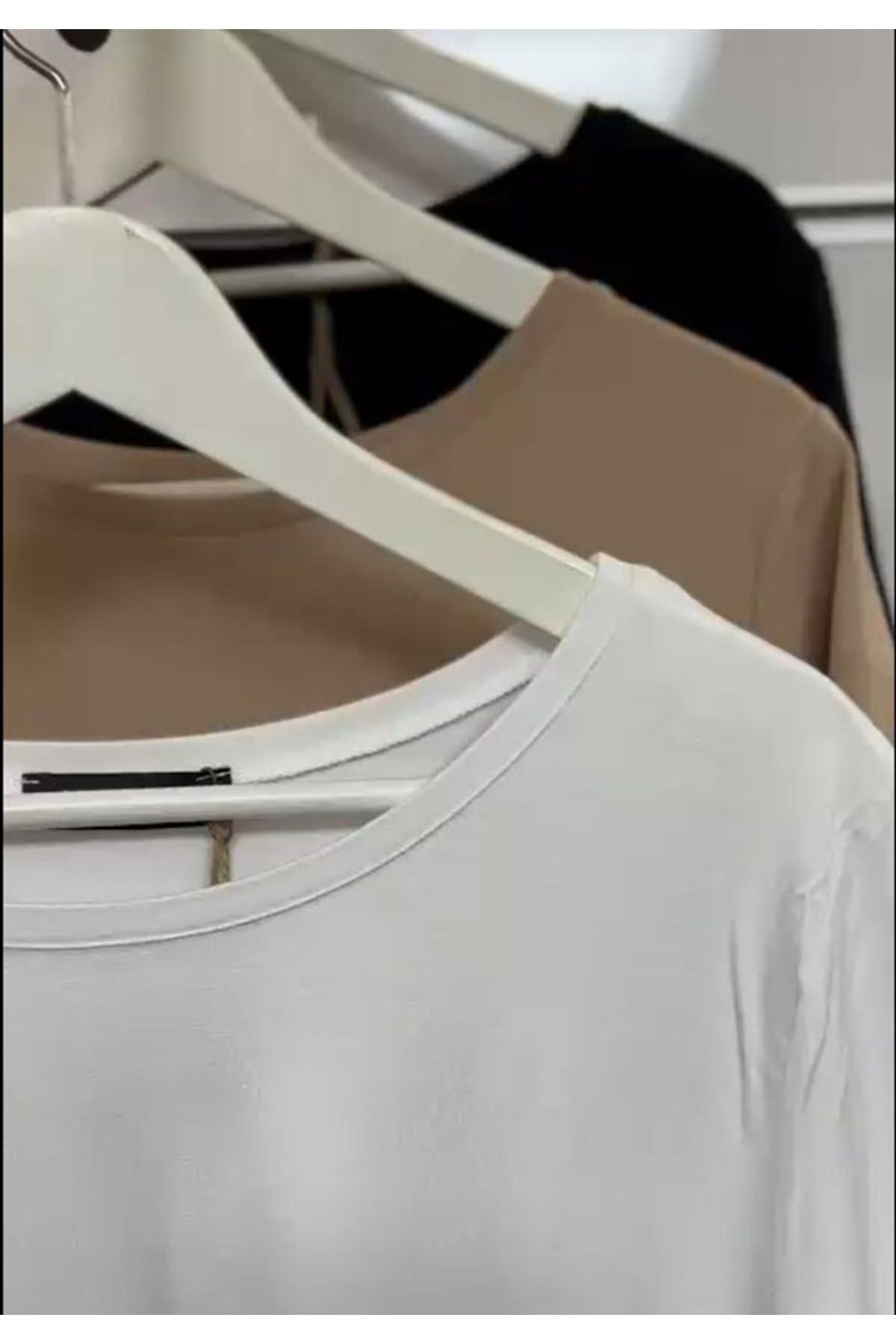 baby children Kadın Siyah Yazlık Tiril Tiril Kısa Kollu T-shirt– İnce Rahat Pamuklu Günlük Basic Tshirt