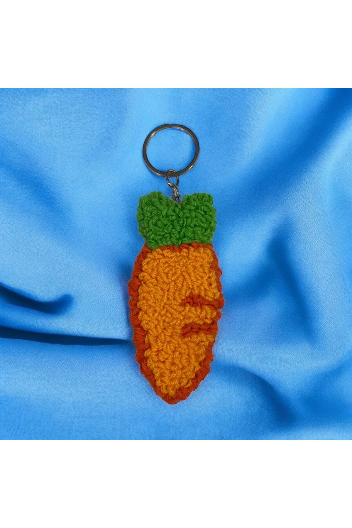 YümanınYumağı Hand Made Örgü Havuç Anahtarlık