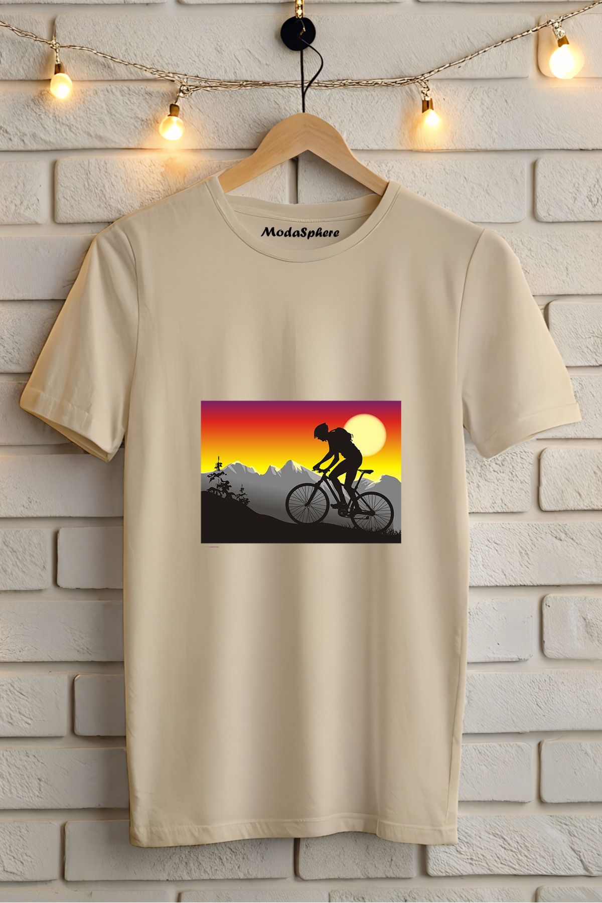 ModaSphere Baskılı Unisex Oversize Tişört Battal Boy