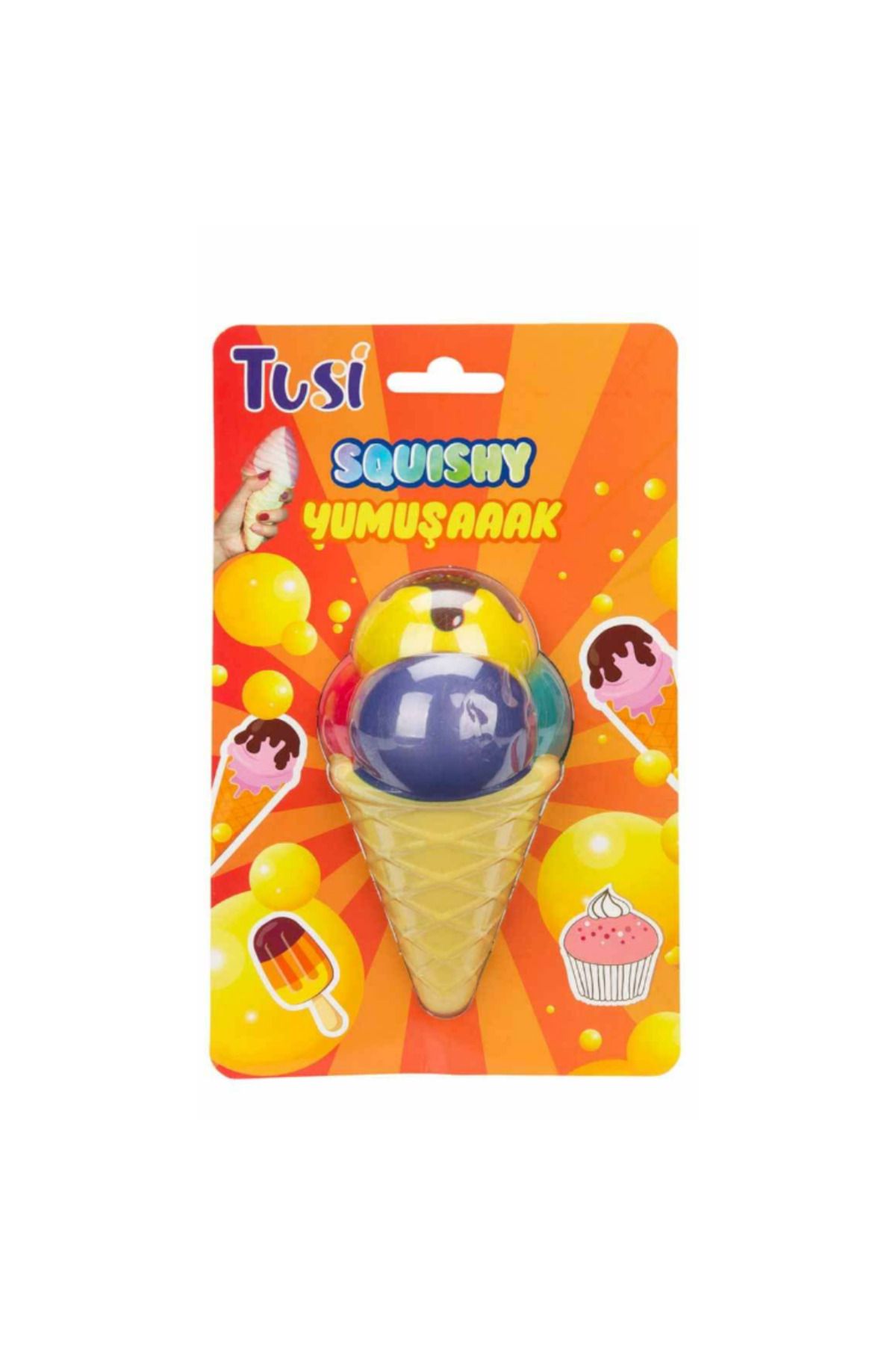 TUSI SQUİSHY KÖPÜK OYUNCAK TOP DONDURMA 3+