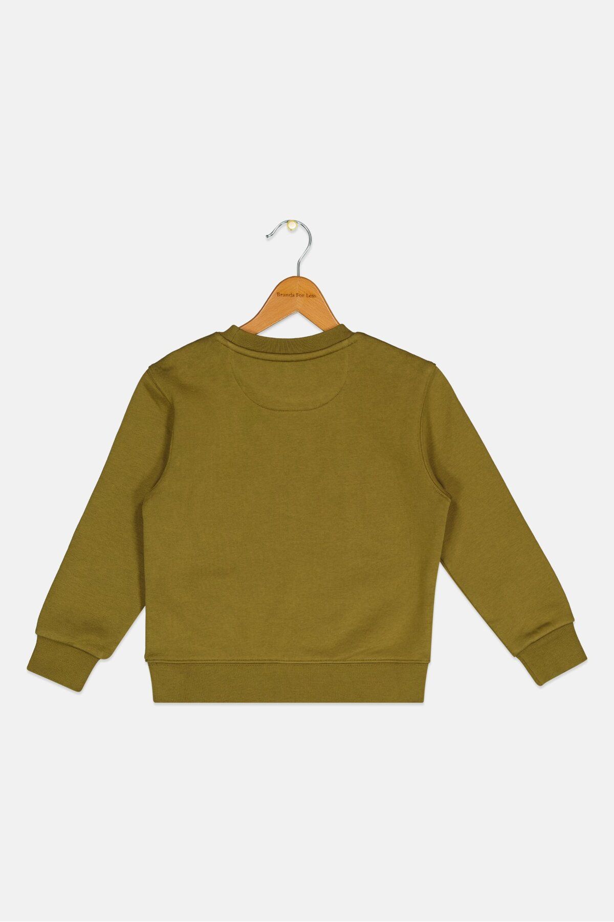 Esprit-Kids Boy Long Sleeves Brand Logo Sweatshirt, Khaki 2