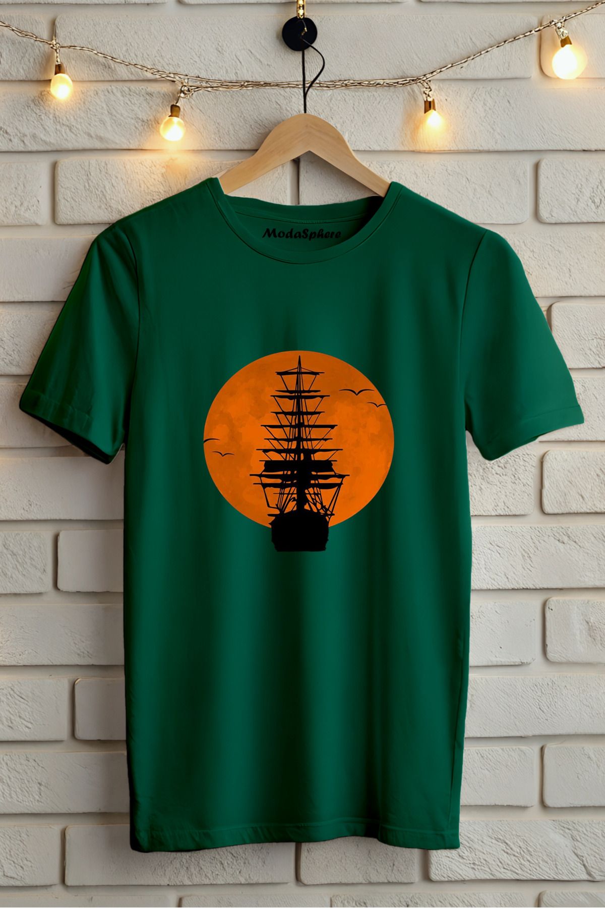 ModaSphere Baskılı Unisex Oversize Tişört Battal Boy