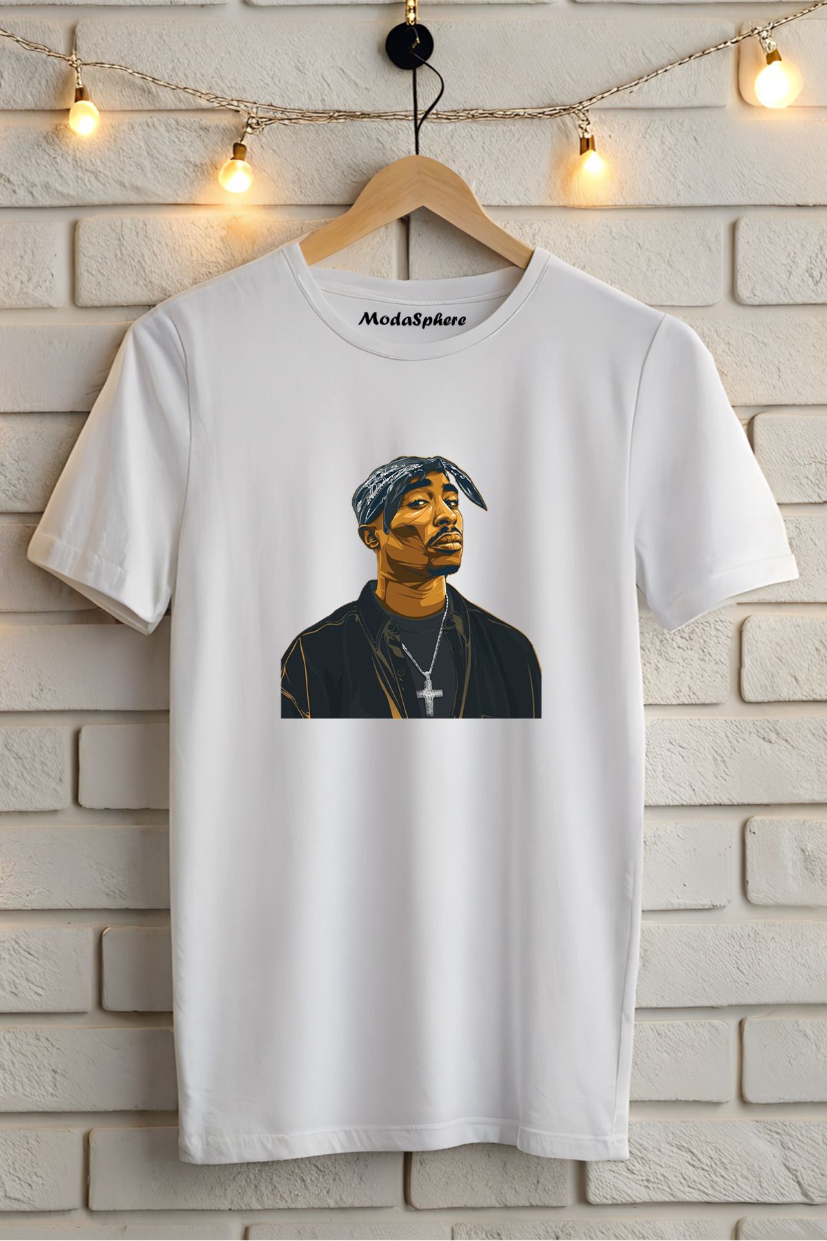 ModaSphere Baskılı Unisex Oversize Tişört Battal Boy
