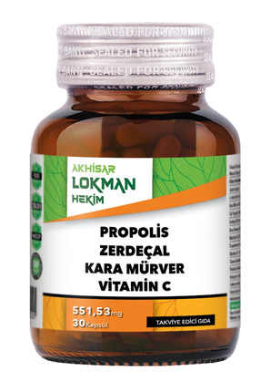 Akhisar Lokman Hekim Propolis, Zerdeçal, Karamürver, Panax Ginseng - Multivit...