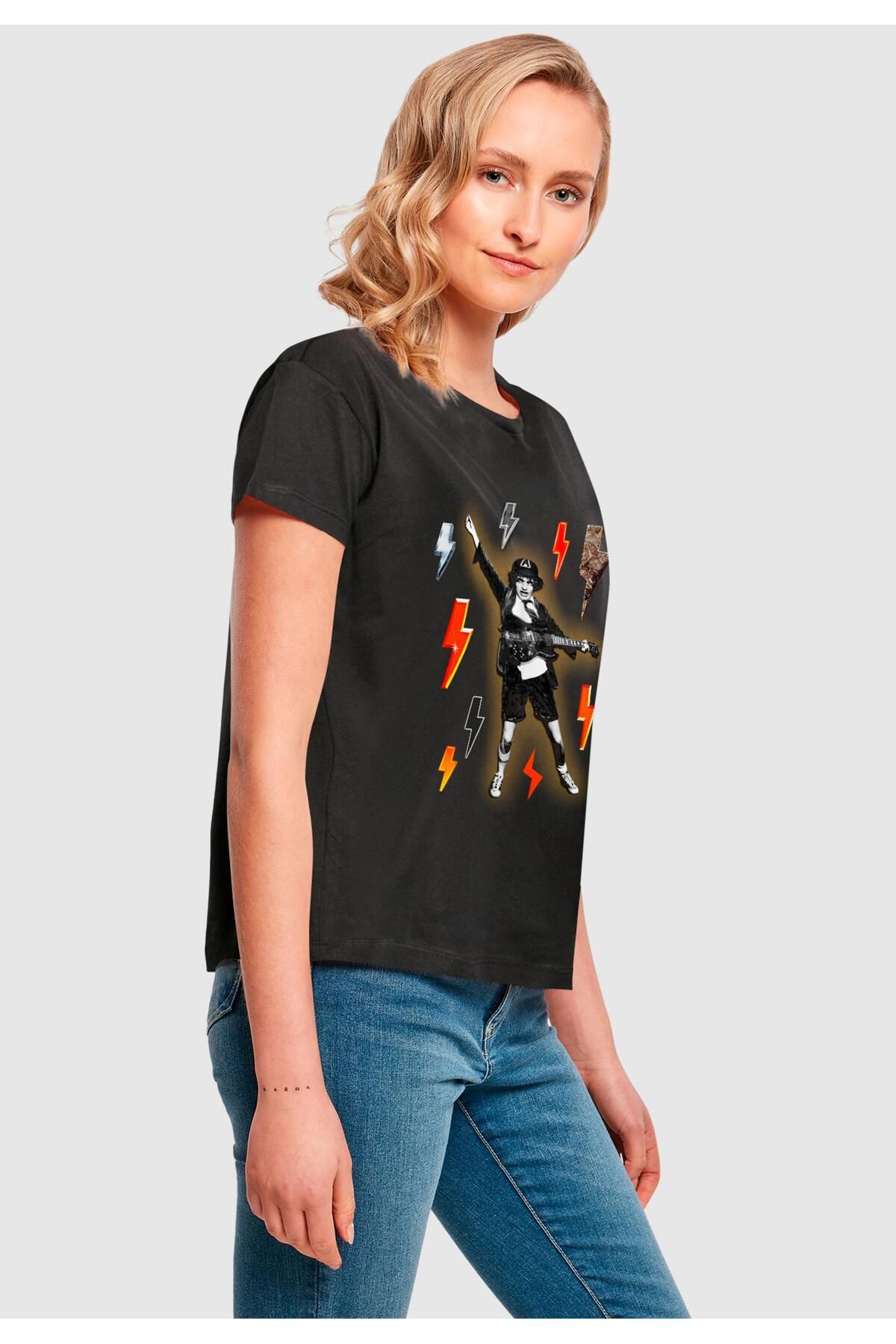 Merchcode-Damen Ladies Acdc - 50th Bolt Array Box Tee 6