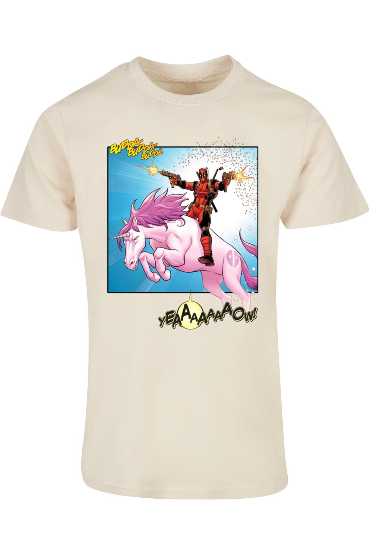 ABSOLUTE CULT-Herren Deadpool - Unicorn Battle T-Shirt 1