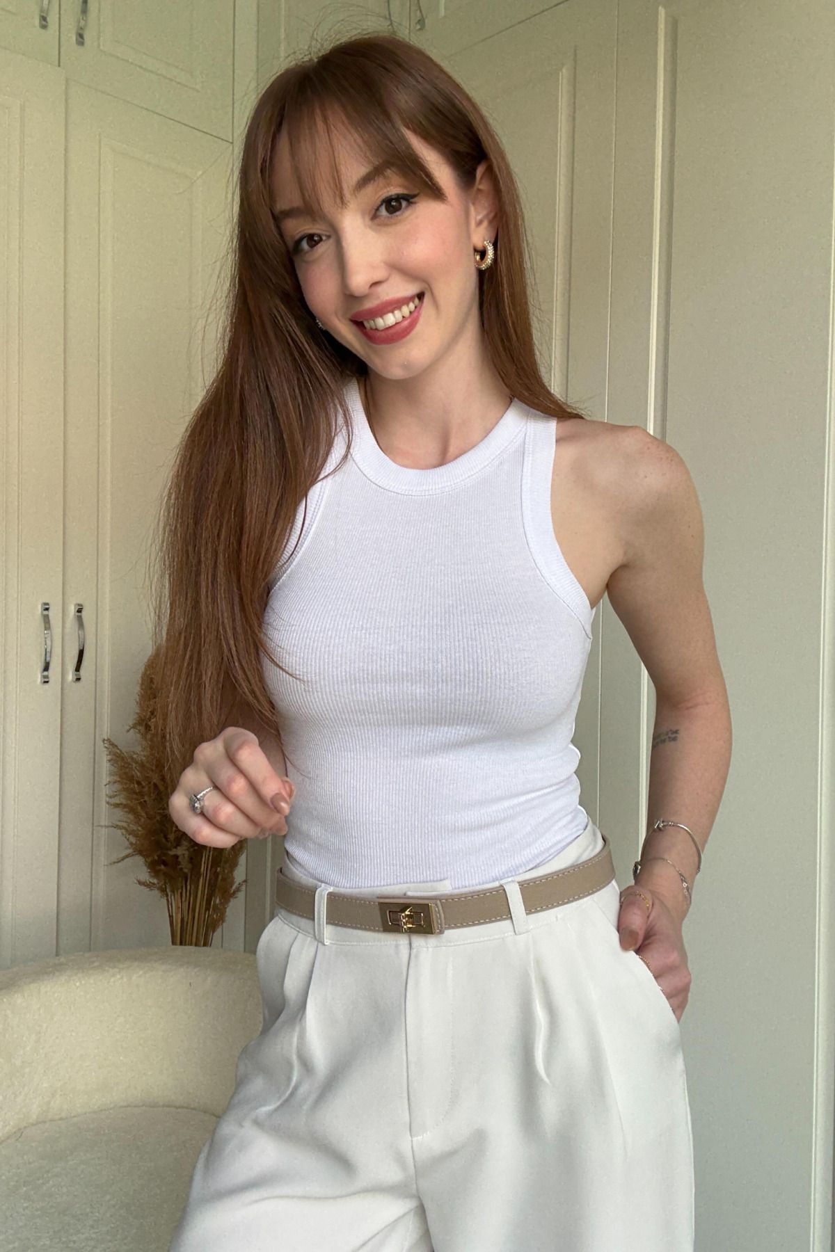 Dilay Gökoğlu Butik Fitilli Atlet Body