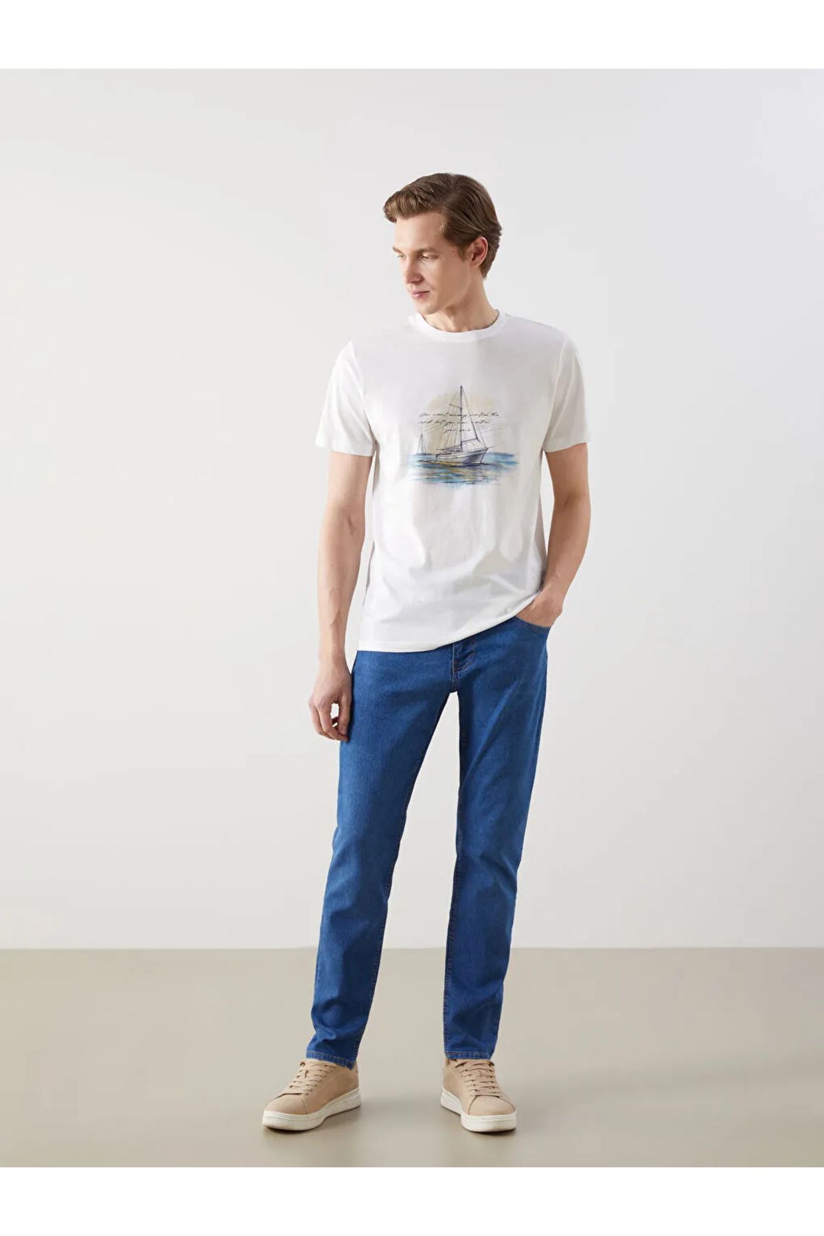 LC Waikiki LCW ECO Indigo Slim Fit Erkek Jean Pantolon