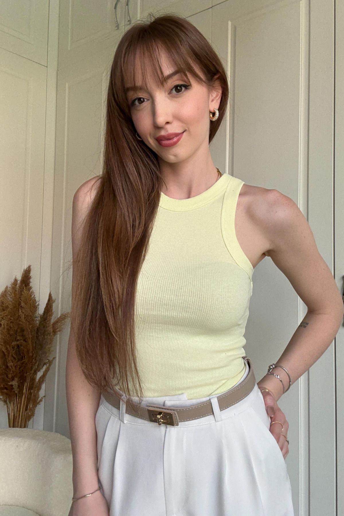 Dilay Gökoğlu Butik Fitilli Atlet Body