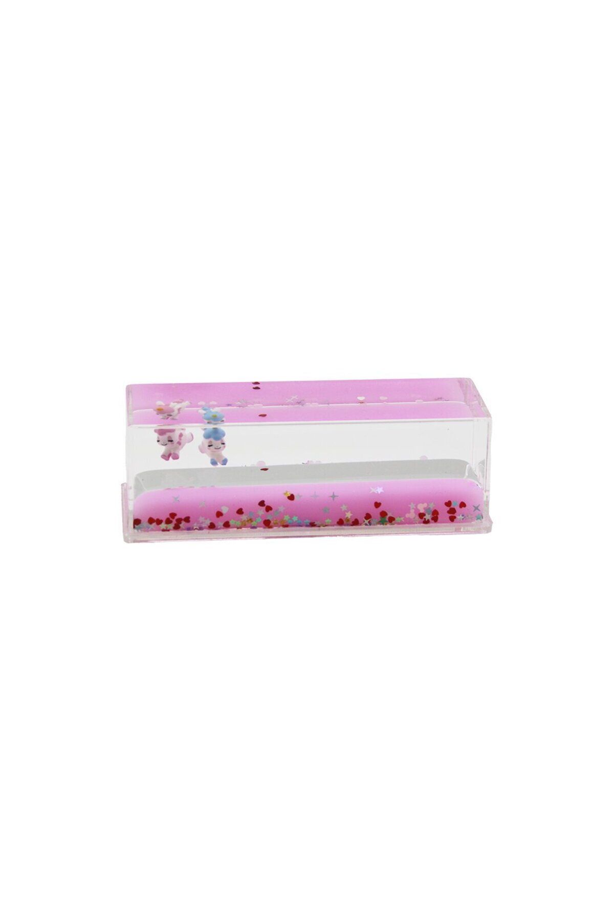 POEBGO FAMİLY'S PEMBE SU HAYVAN - YILDIZ D.GEN MİKA YÜZEN BATMAYAN DEKORATİF BİBLO AKVARYUM4.7X13.6X4.5CM (5162)