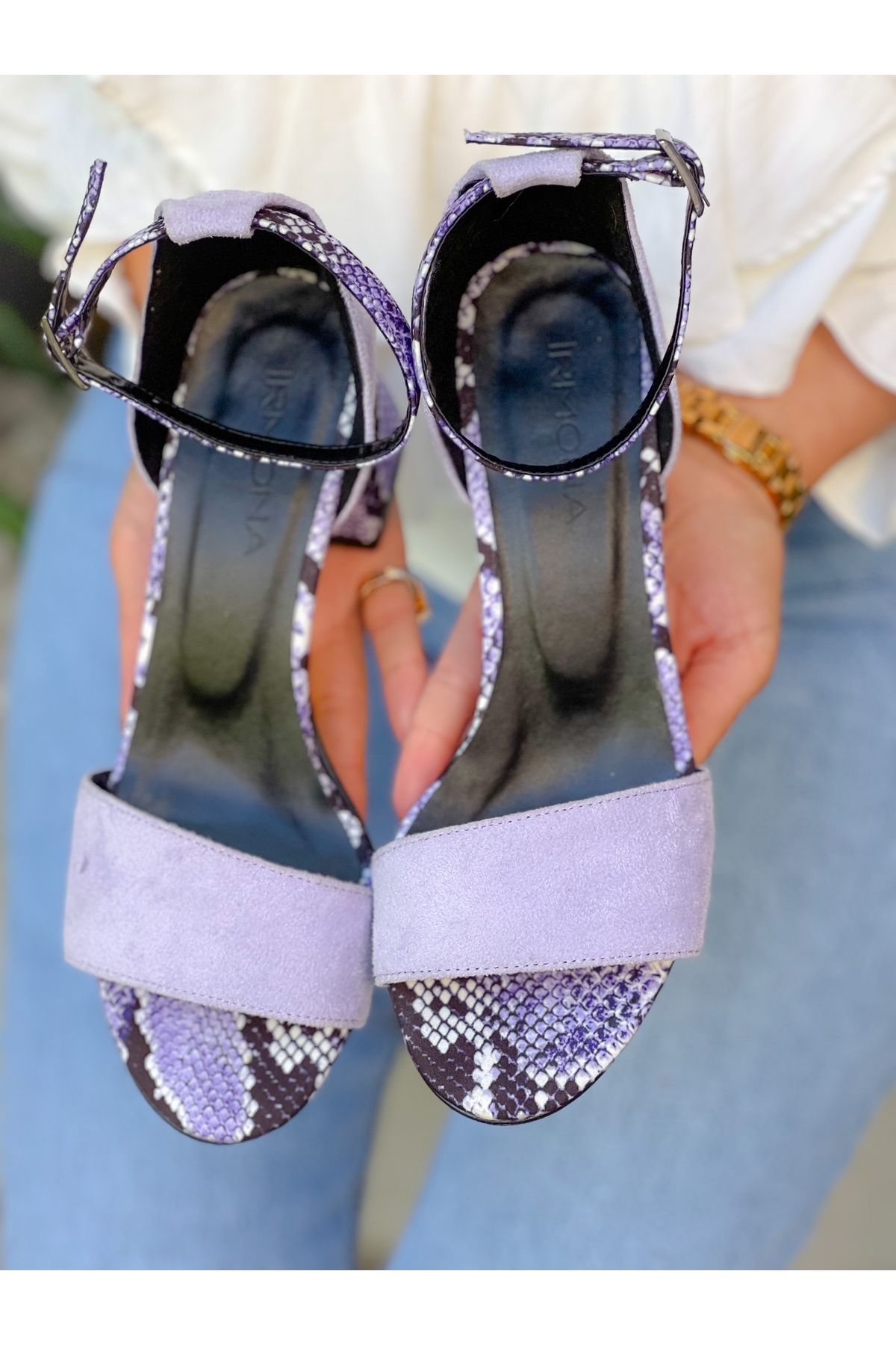 irmona Sandale - Violet - Bloc Femeie - 42