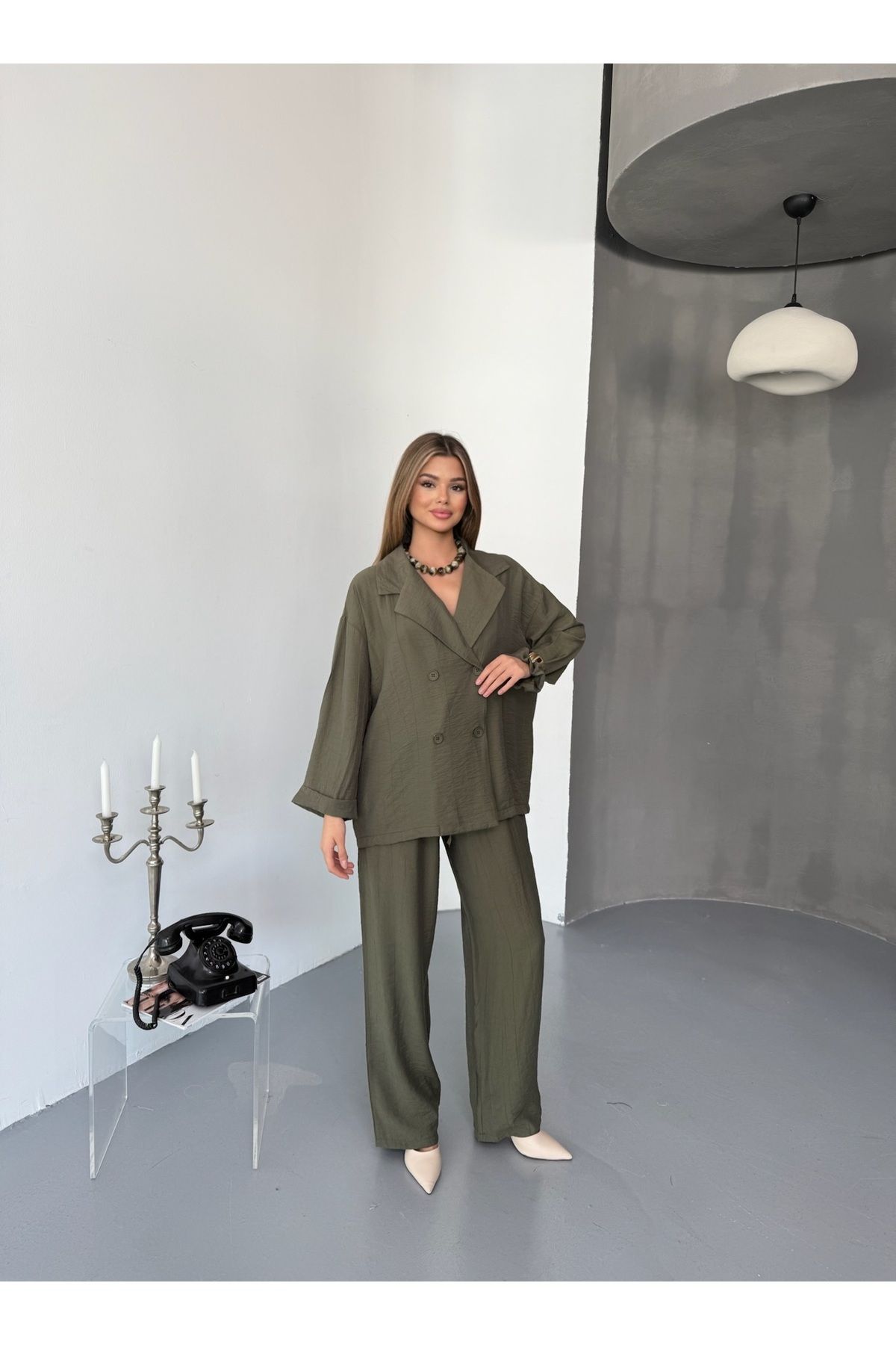modabetce ÇİLEK KUMAŞ BLAZER CEKET PANTOLON TAKIM