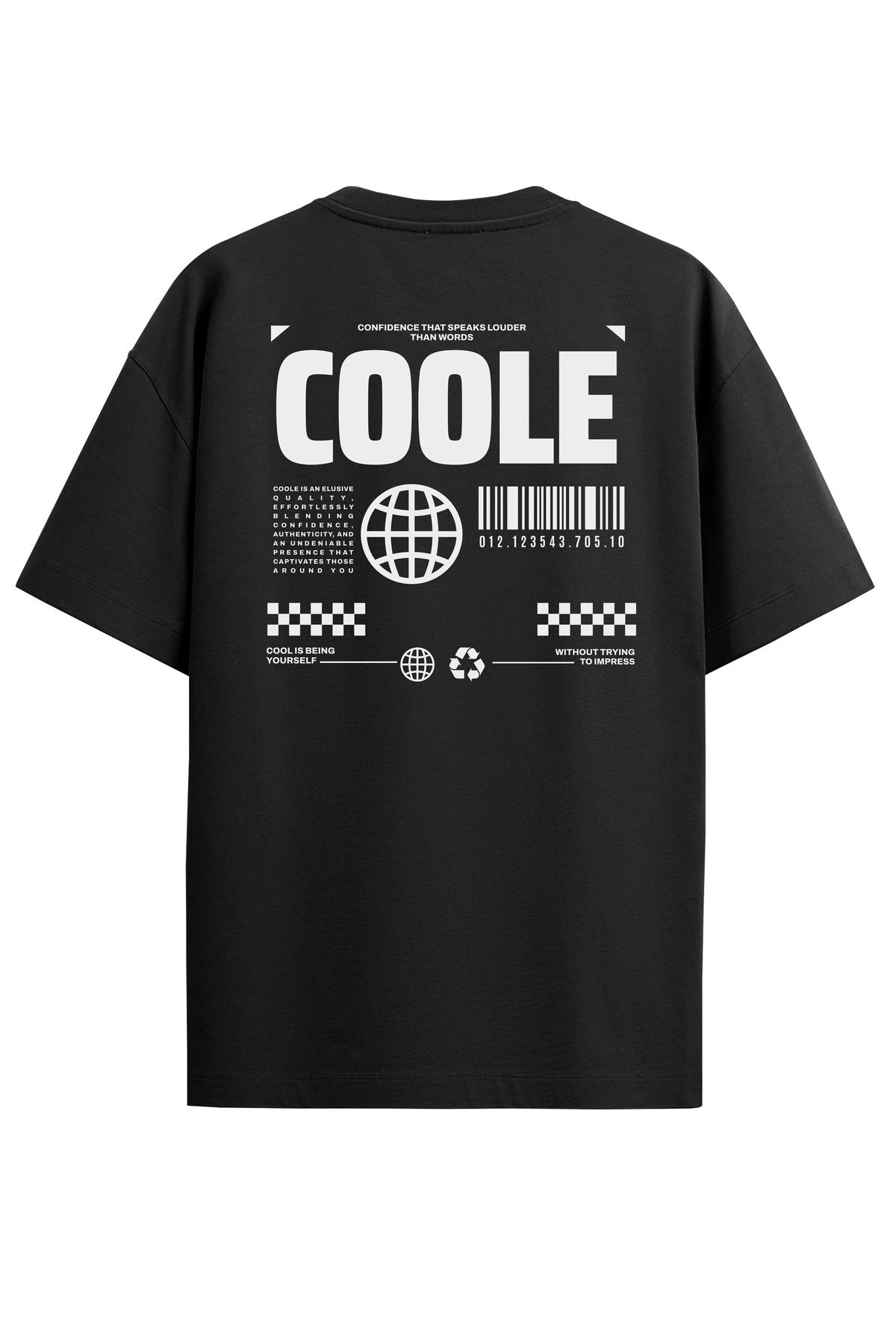 COOLE Erkek Coole Sırt Baskılı Regular Kalıp Kısa Kol T-Shirt