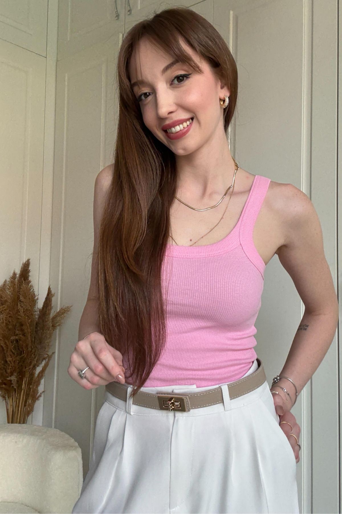 Dilay Gökoğlu Butik Askılı Fitilli Body
