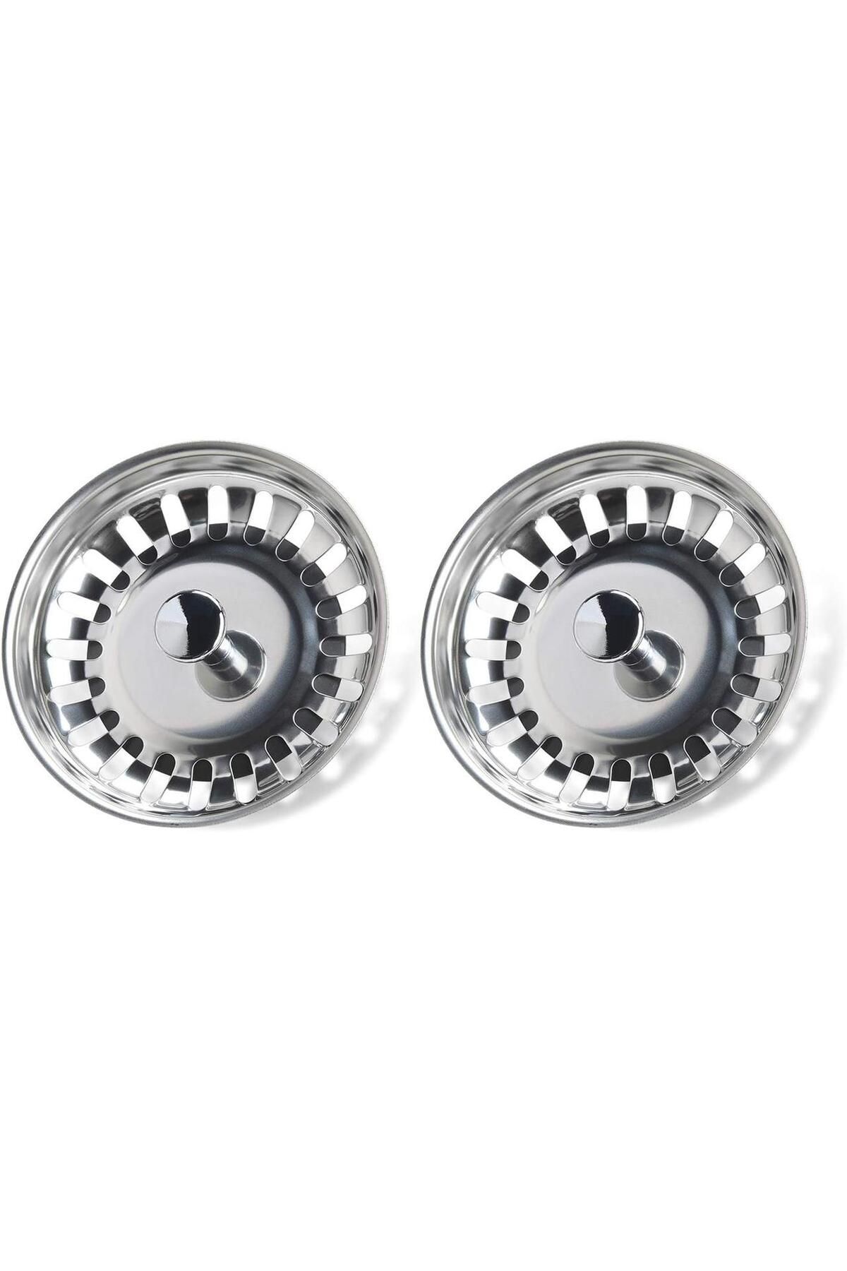 OEM Set De 2 Sitări Pentru Chiuvetă, Oțel Inoxidabil, 80 Mm, Argintiu - One Size