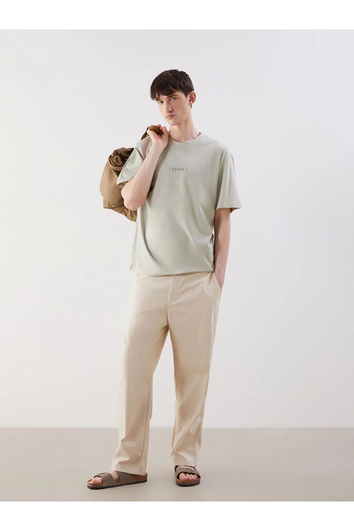 LC Waikiki XSIDE Bej Rahat Kalıp Gabardin Erkek Pantolon