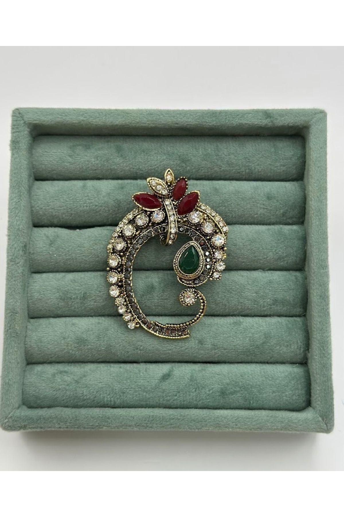giez Vintage Model Osmanlı Tarz Taşlı Broş