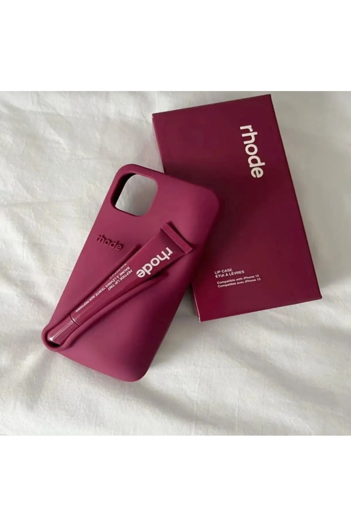 FİŞNEİLETİŞİM İPHONE 13/14 UYUMLU RHODE KILIF (BORDO)