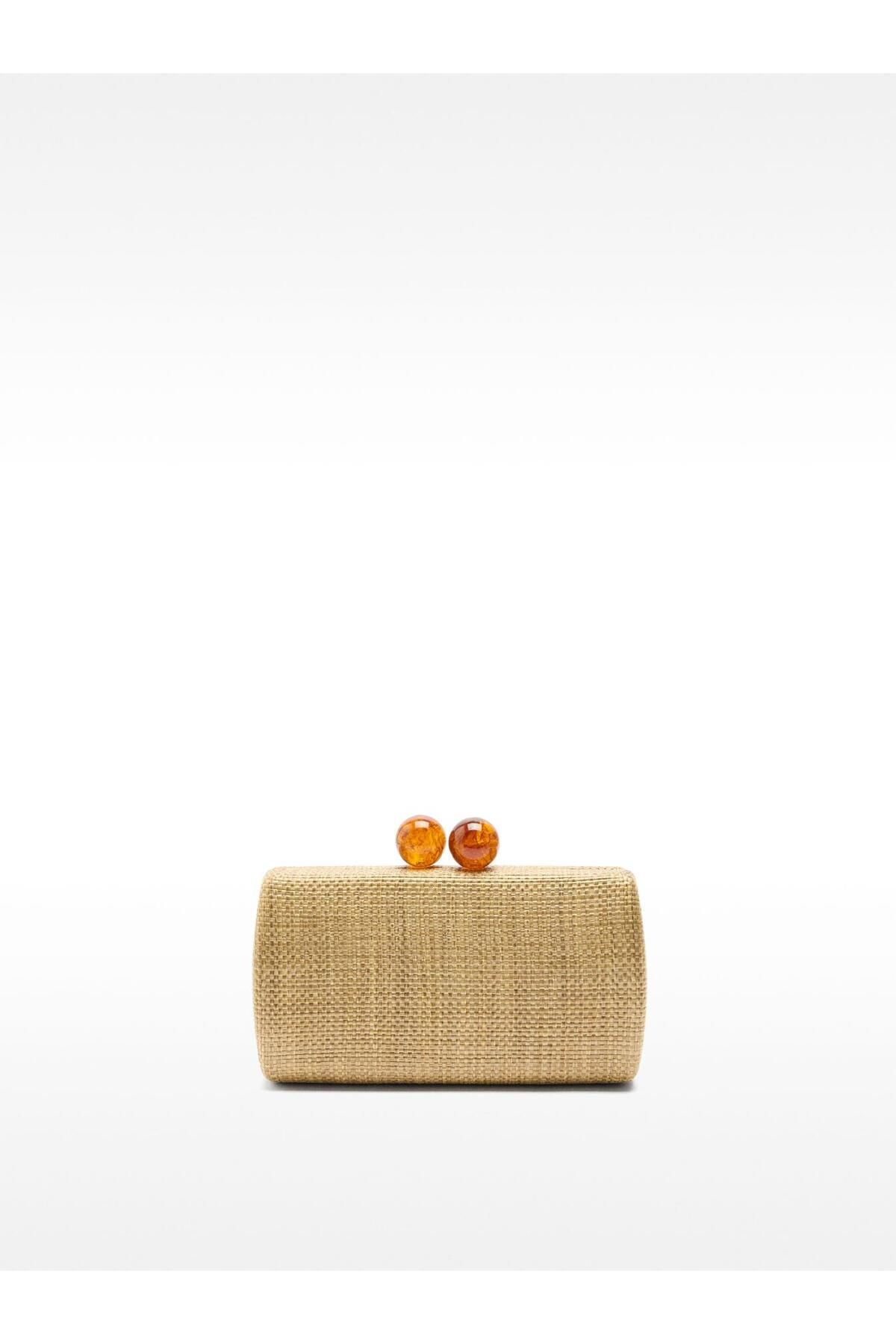 PARFOIS Hasır Görünümlü Party Clutch Çanta