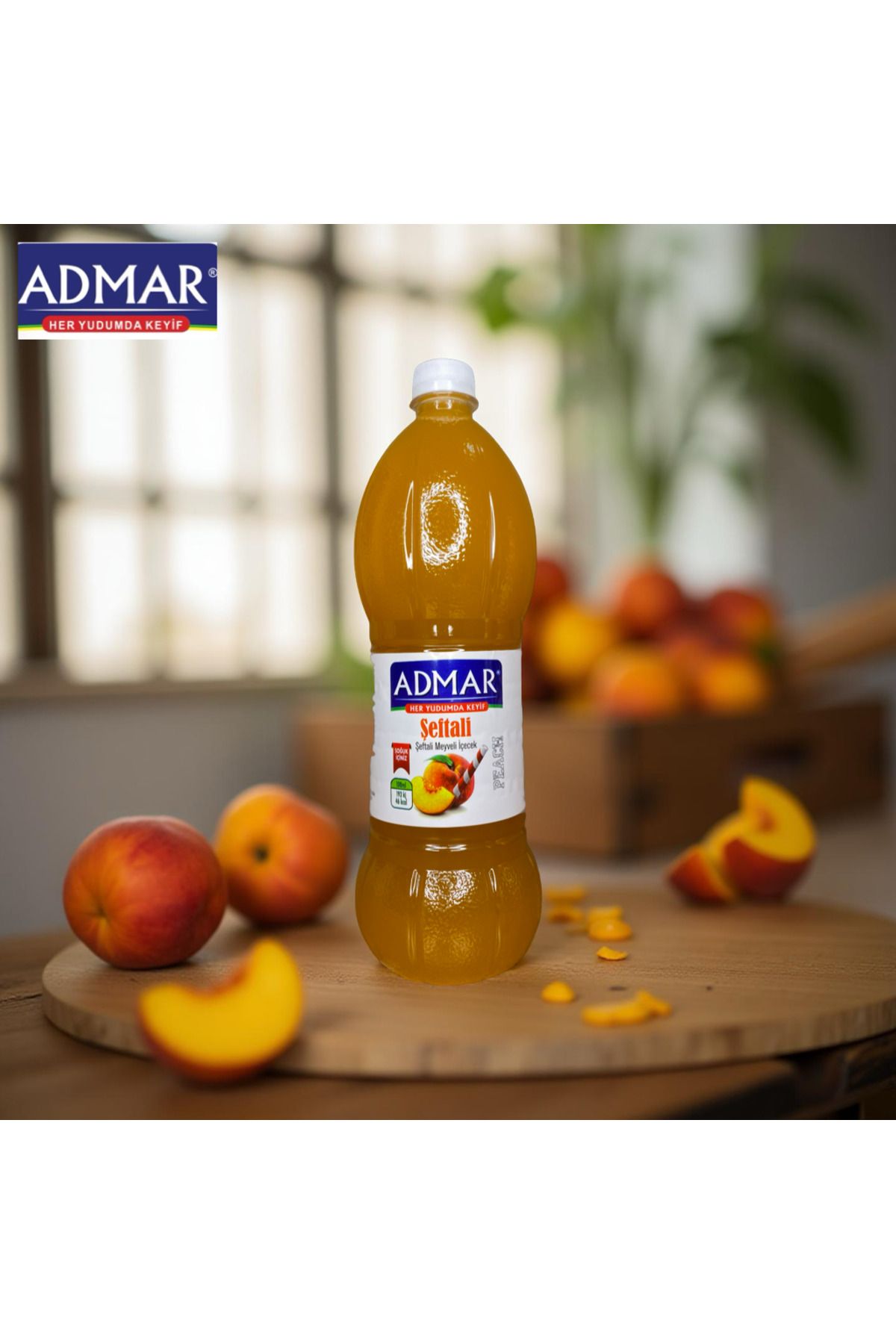 ADMAR MEŞRUBAT ADMAR ŞEFTALİ MEYVELİ İÇECEK 1 LİTRE (12 ADET)