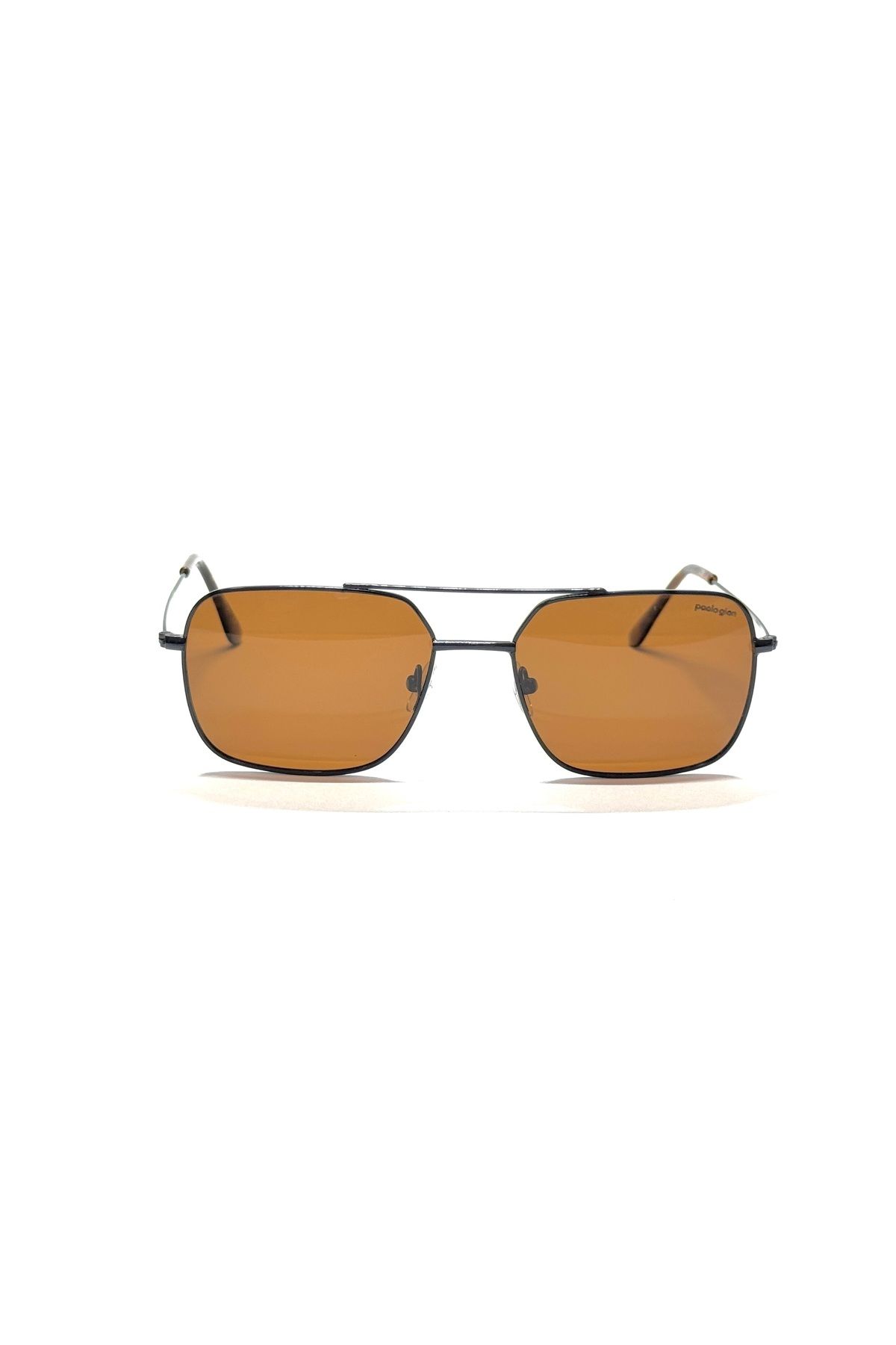 paolo gion 2034 c15 kahverengi uv 400 filtreli unisex güneş gözlüğü 52-20-143