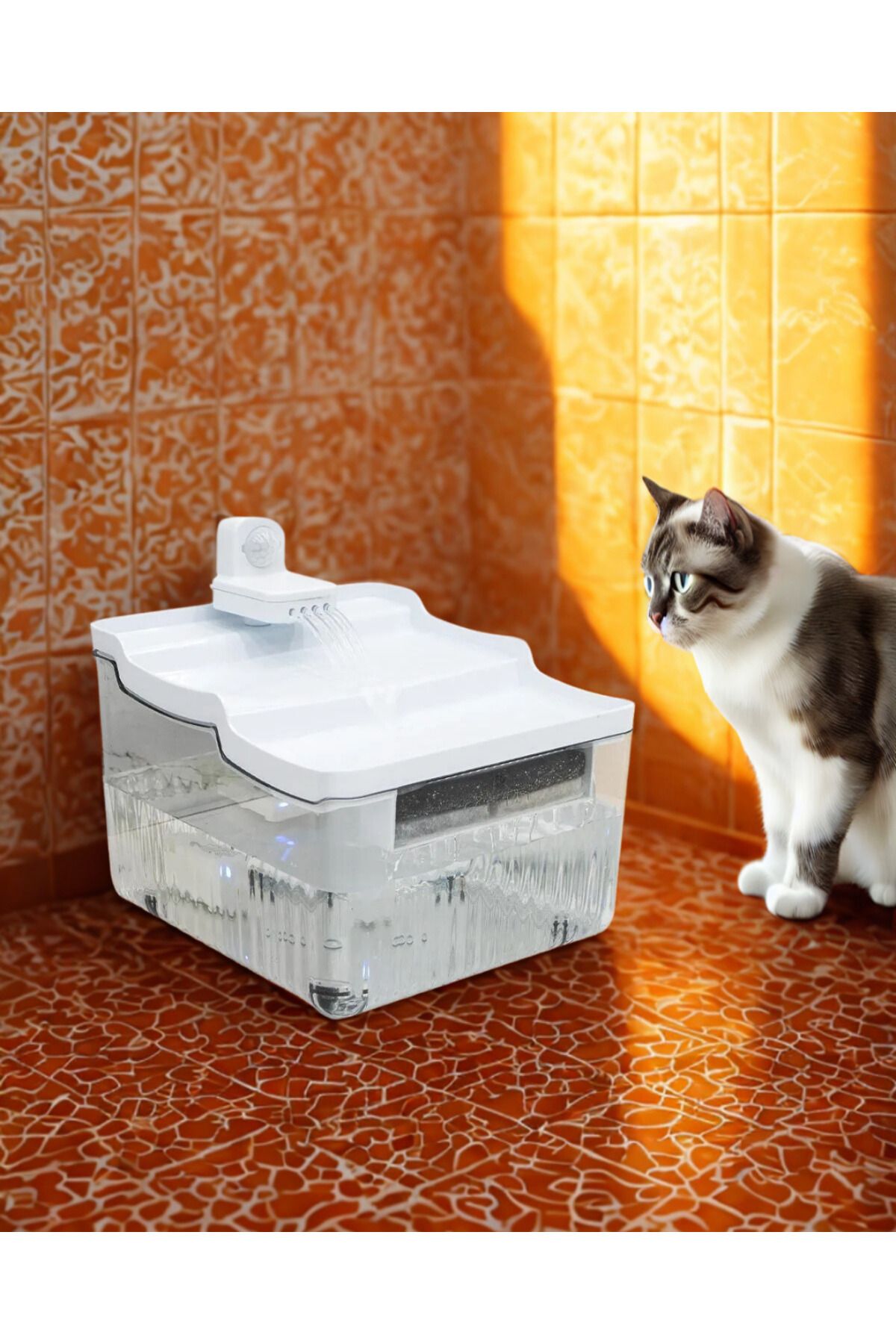 Rasne Sensörlü Kedi/Köpek Su Sebili