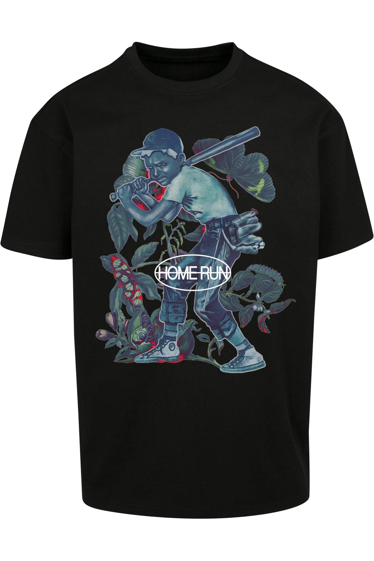 Mister Tee Oversize T-Shirt Herren – Fingerprint-Print, Lässiger Streetwear-Look, Aus Baumwollmischung