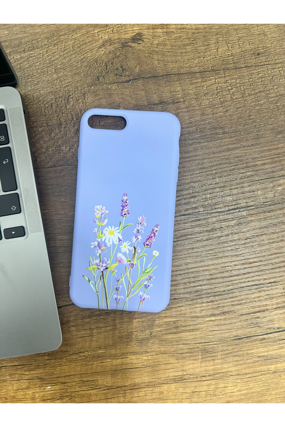 HZR İphone 7/8 Plus Çiçek Desenli Silikon Kılıf