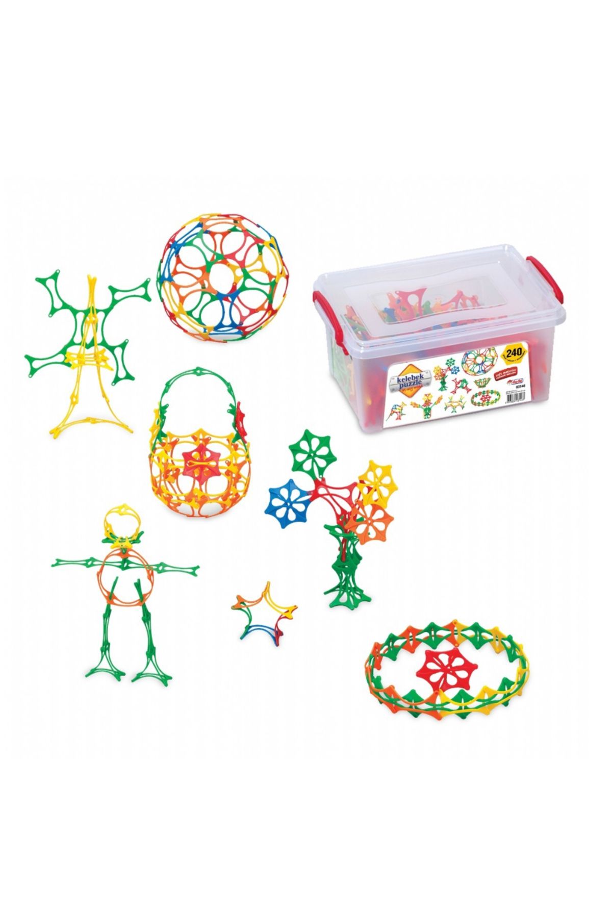 DEDE Kelebek Puzzle Küçük Box 240 Parça
