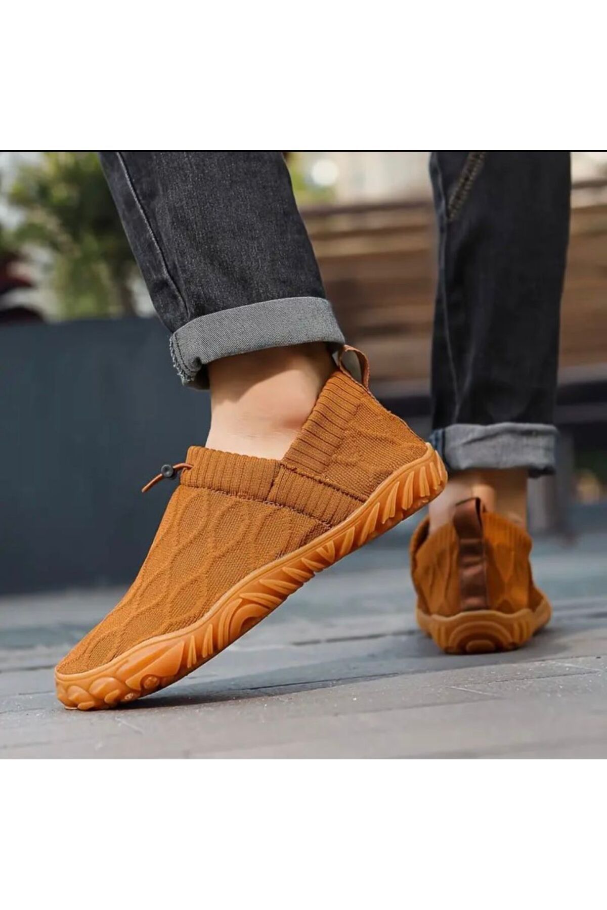 Dark Oobend Recovery Slip On Kadın Erkek Ayakkabıları, Örme Yürüyüş Günlük Spor Ayakkabıları