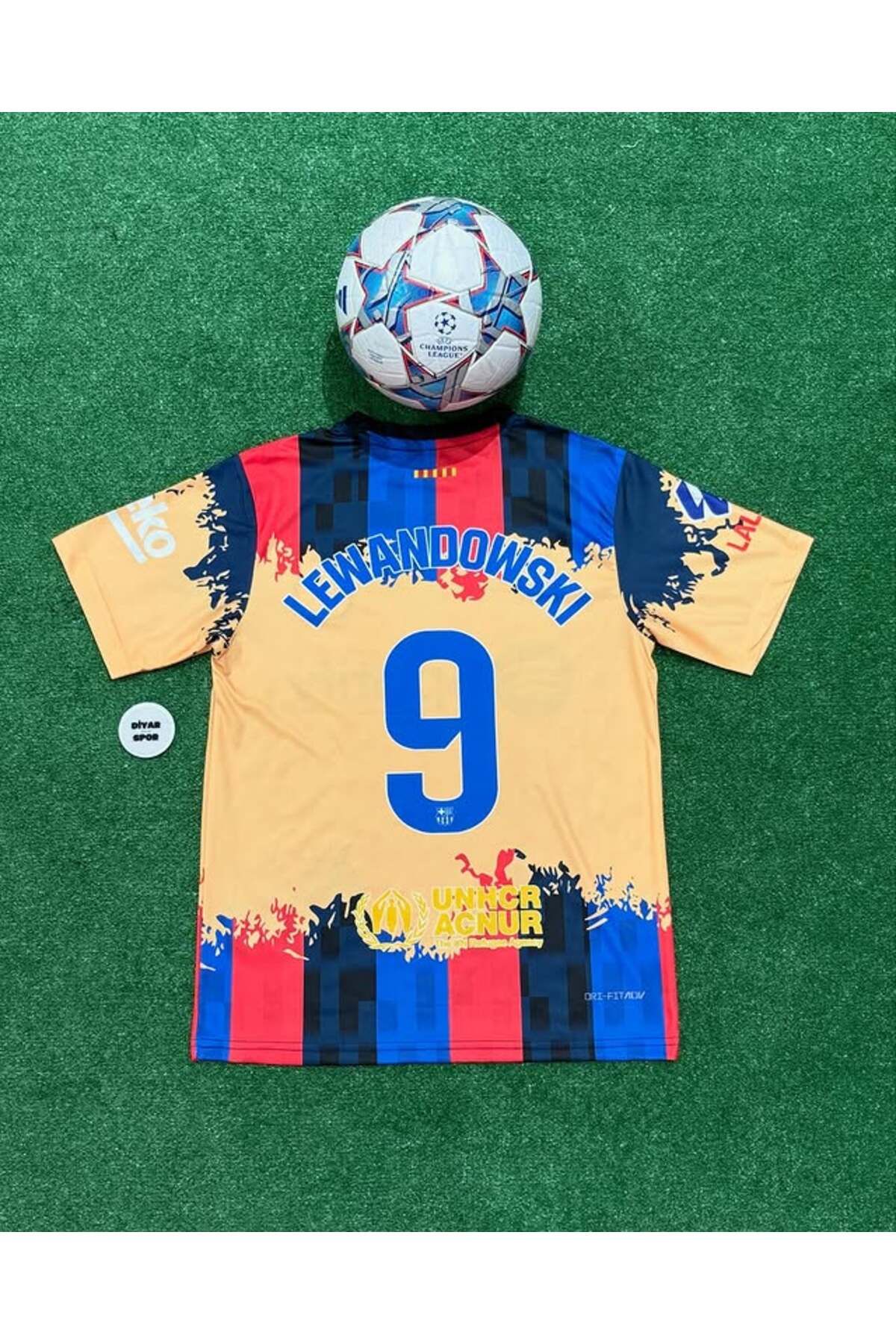 Lion Spor B'arcelona 2023-2024 Sezon Lewandowski Antrenman Futbol Forması