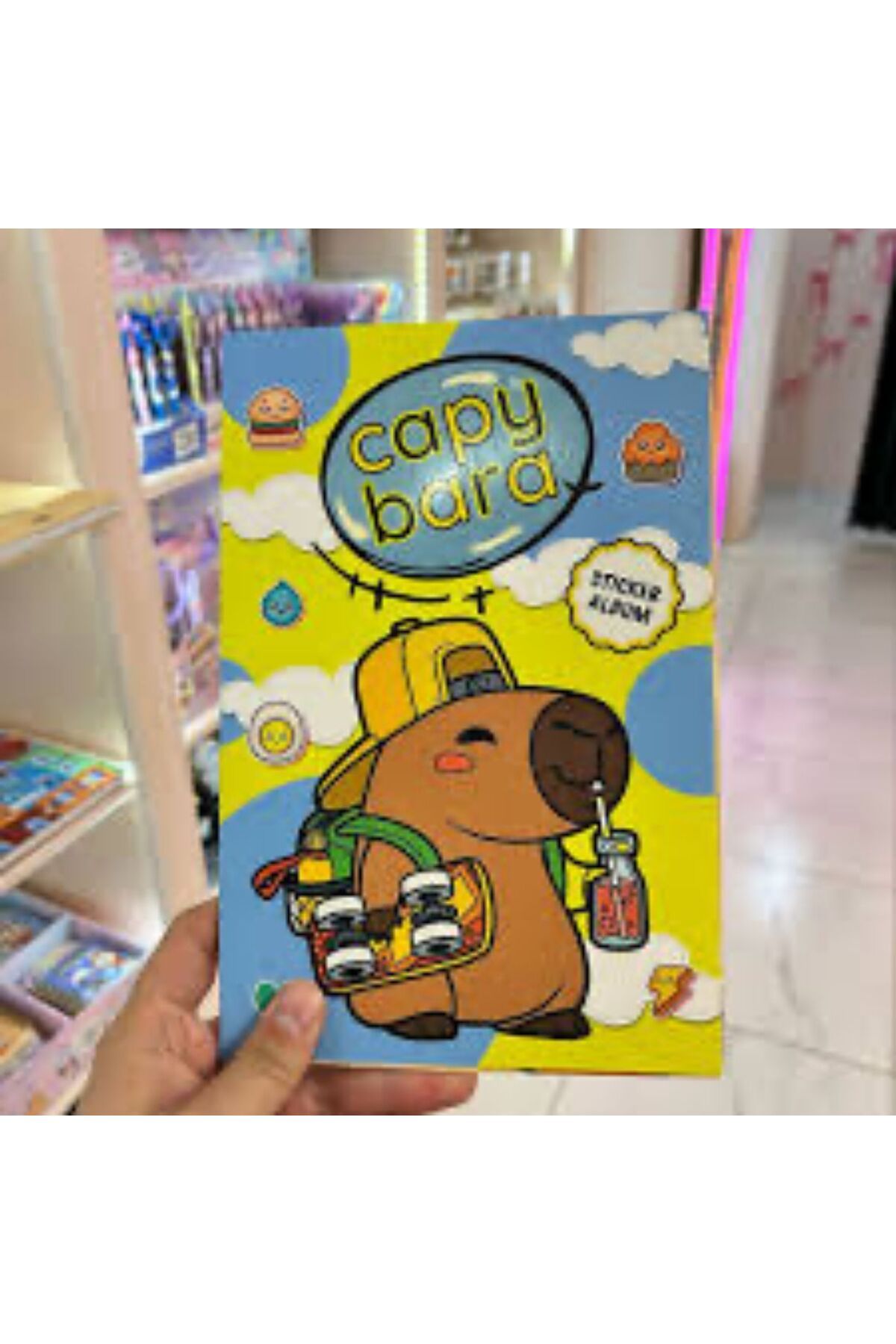 Saten Capy Bara Sticker Defteri 16 Sayfa 208 Sticker