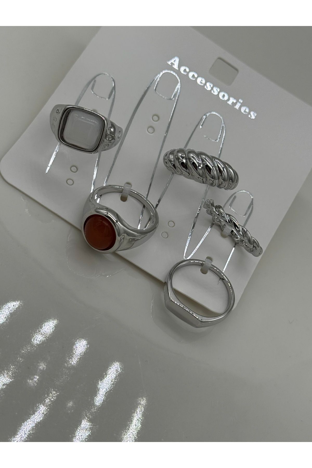CT STONES Çoklu yüzük set