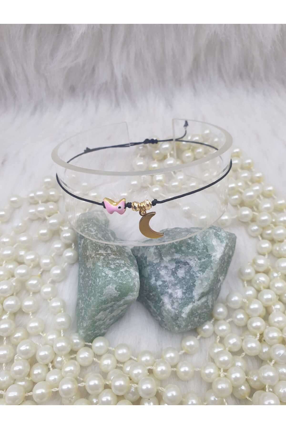 HAPPY HANDMADE AYARLANABİLİR BİLEKLİK/KELEBEKLİNAZAR BONCUKLU BİLEKLİK/DORİKALI BİLEKLİK