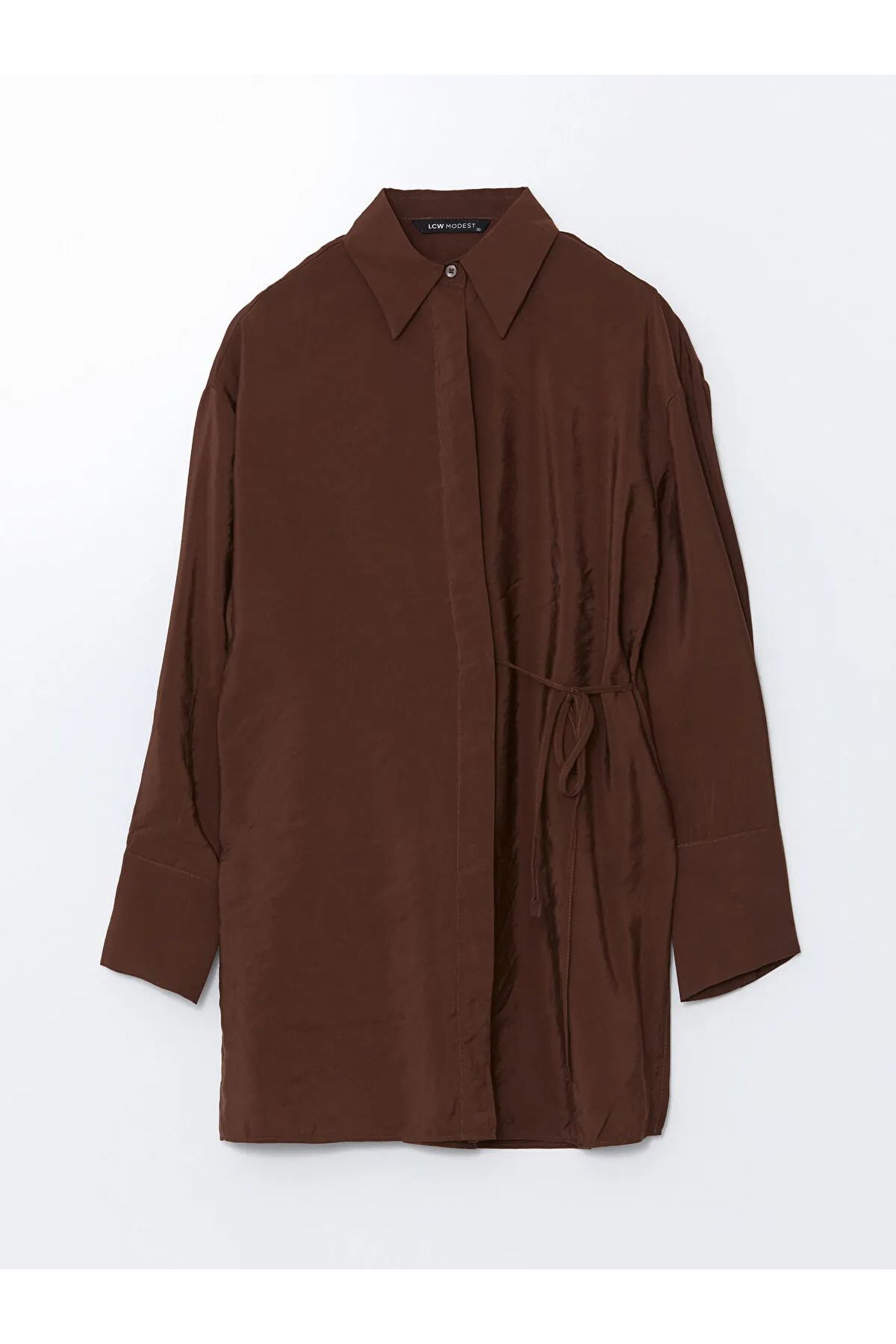 LC Waikiki Modal Karışımlı Oversize Kadın Gömlek Tunik