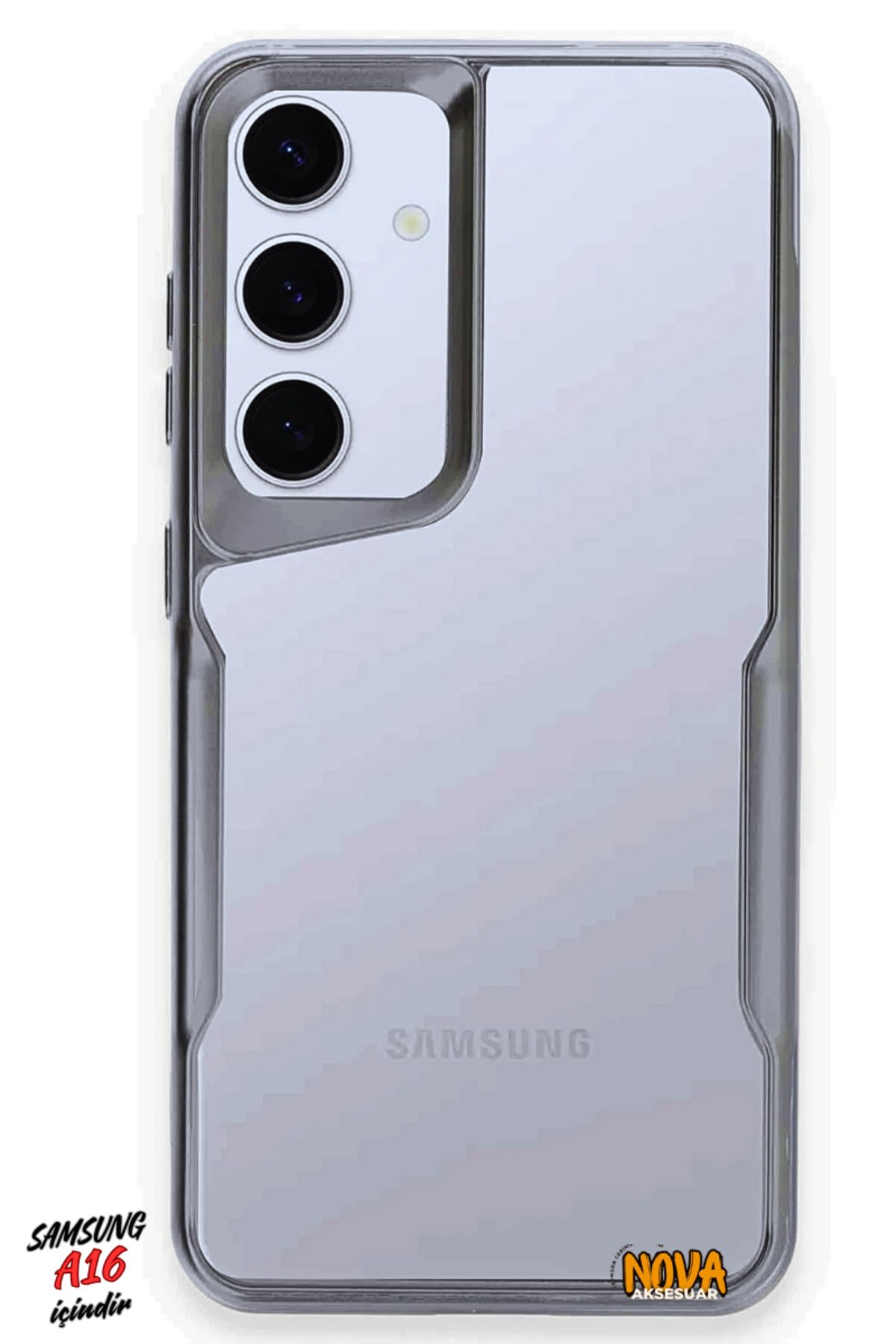 cepmoda SAMSUNG GALAXY A16 - Boyi Silikon Kapak/Kılıf - GÜMÜŞ