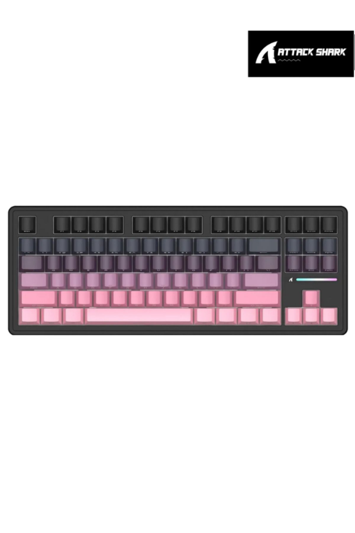 ATAsoft ELEKTRONİK Since 2021 M87 White Switch Mekanik RGB Rapid Trigger E-Sports Profesyonel Gaming Oyuncu Klavye attack shark