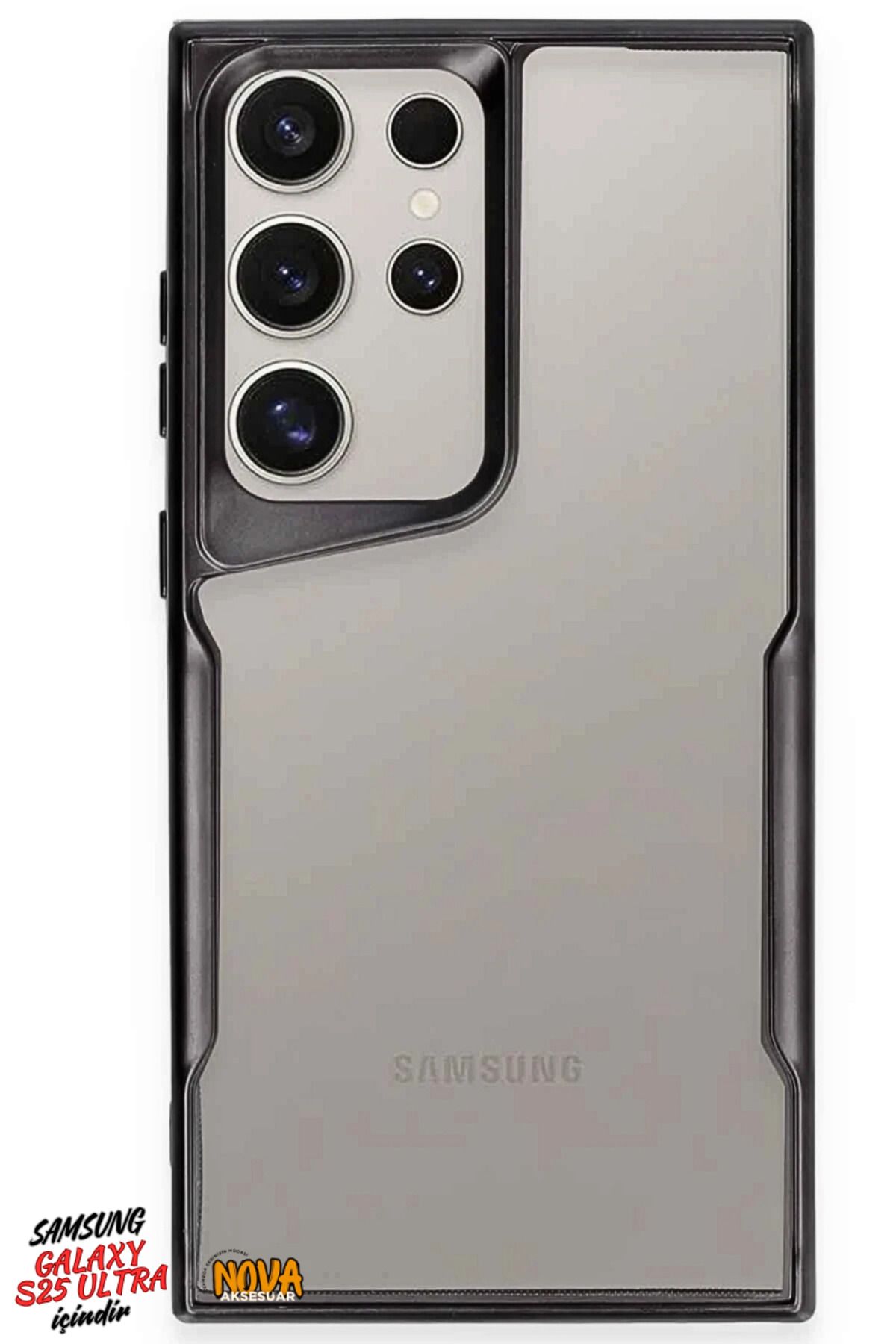 cepmoda SAMSUNG GALAXY S25 ULTRA - Boyi Silikon Kapak/Kılıf - SİYAH