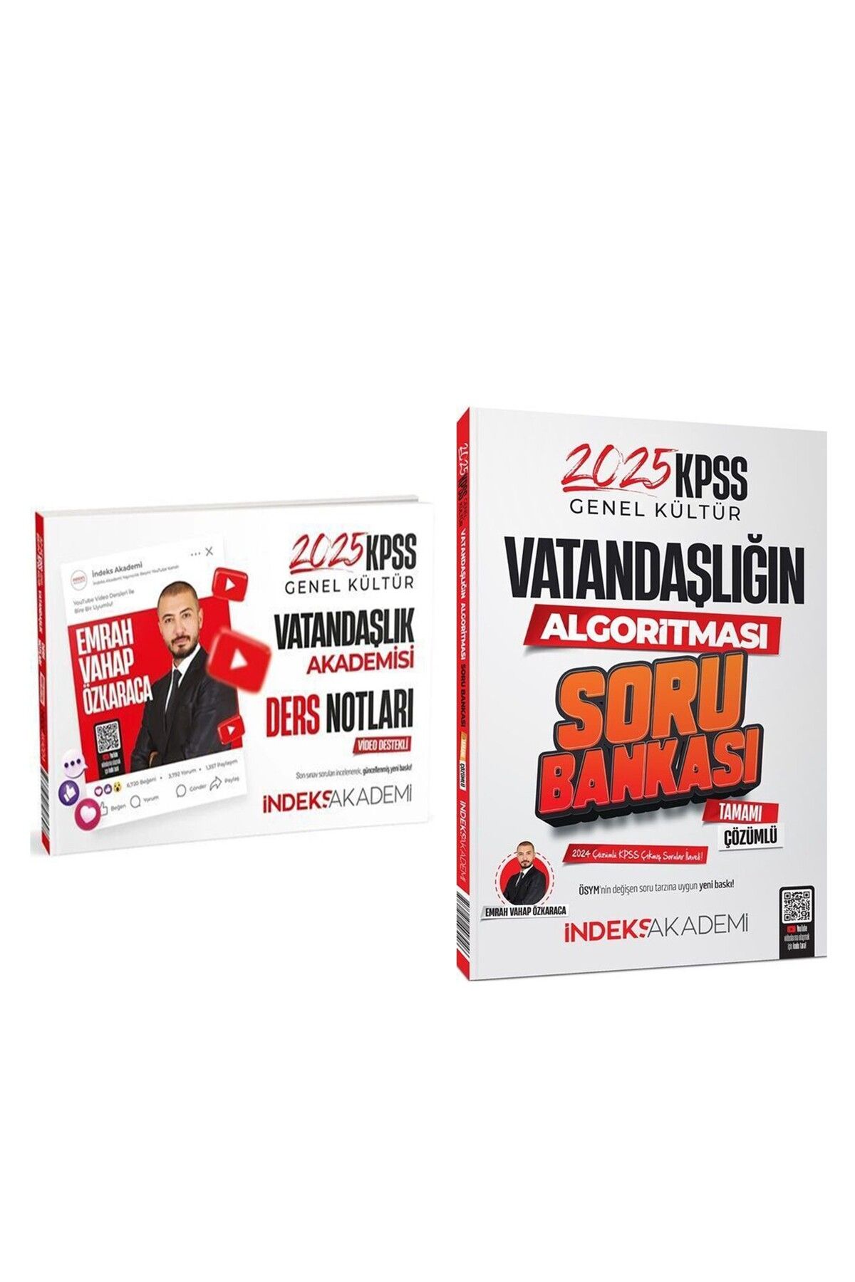 Ankara Kitap Merkezi İndeks Akademi 2025 KPSS Vatandaşlık Konu ve Soru Seti 2 Kitap