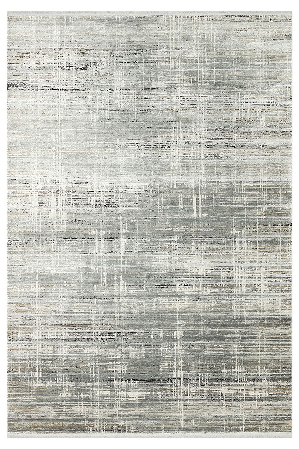 CARPETDOCIA Lucia Serisi Modern Parlak Salon Oturma Odası Yatak Odası Antre Halı GREY