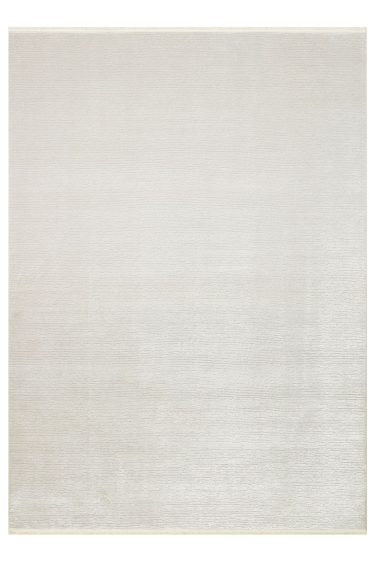 CARPETDOCIA Lucia Serisi Modern Parlak Salon Oturma Odası Yatak Odası Antre Halı PLAIN IVORY