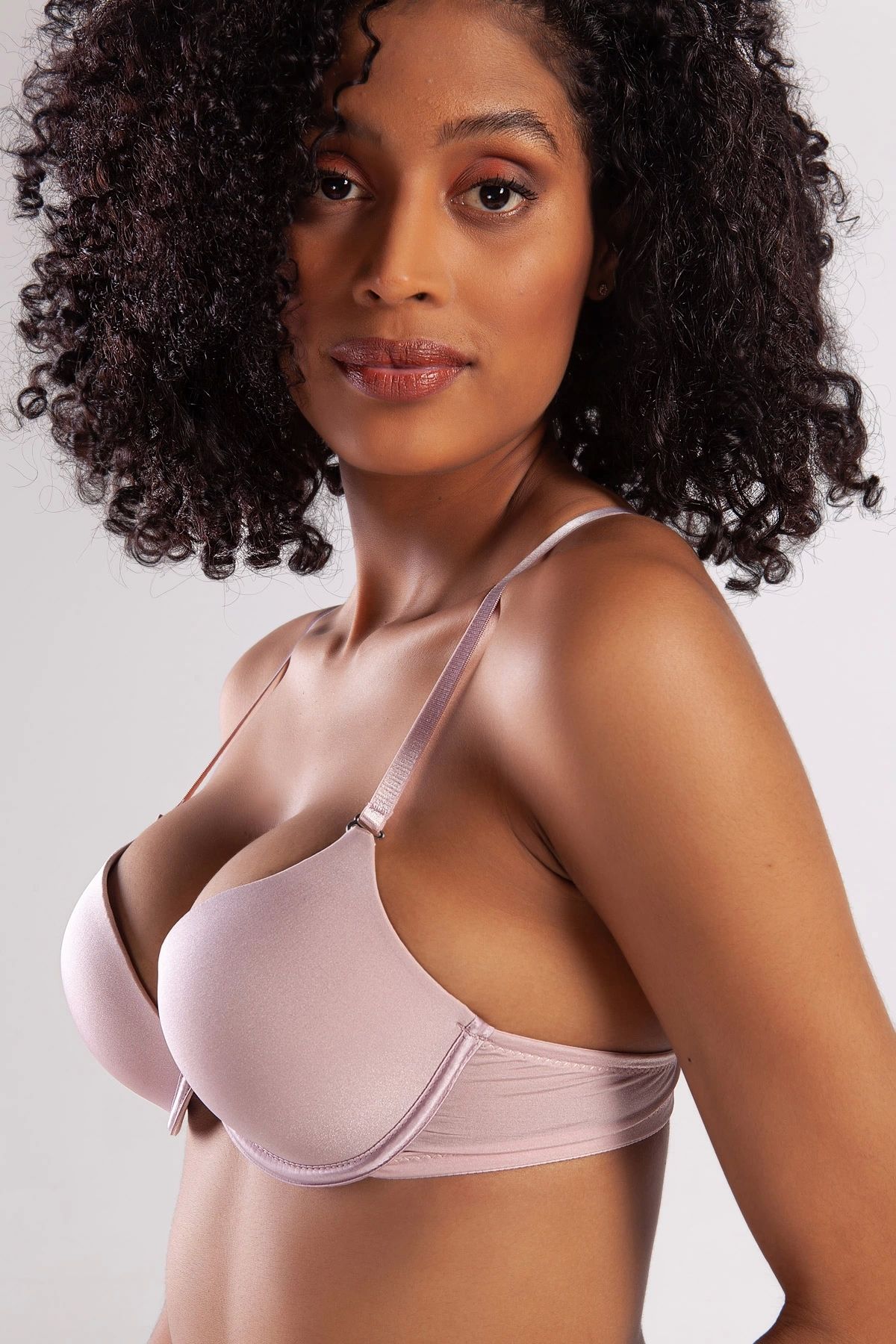 GiyimCity Golshan Garland Heavy Push up Bra, Açık Pembe Konforlu ve Şık Sütyen