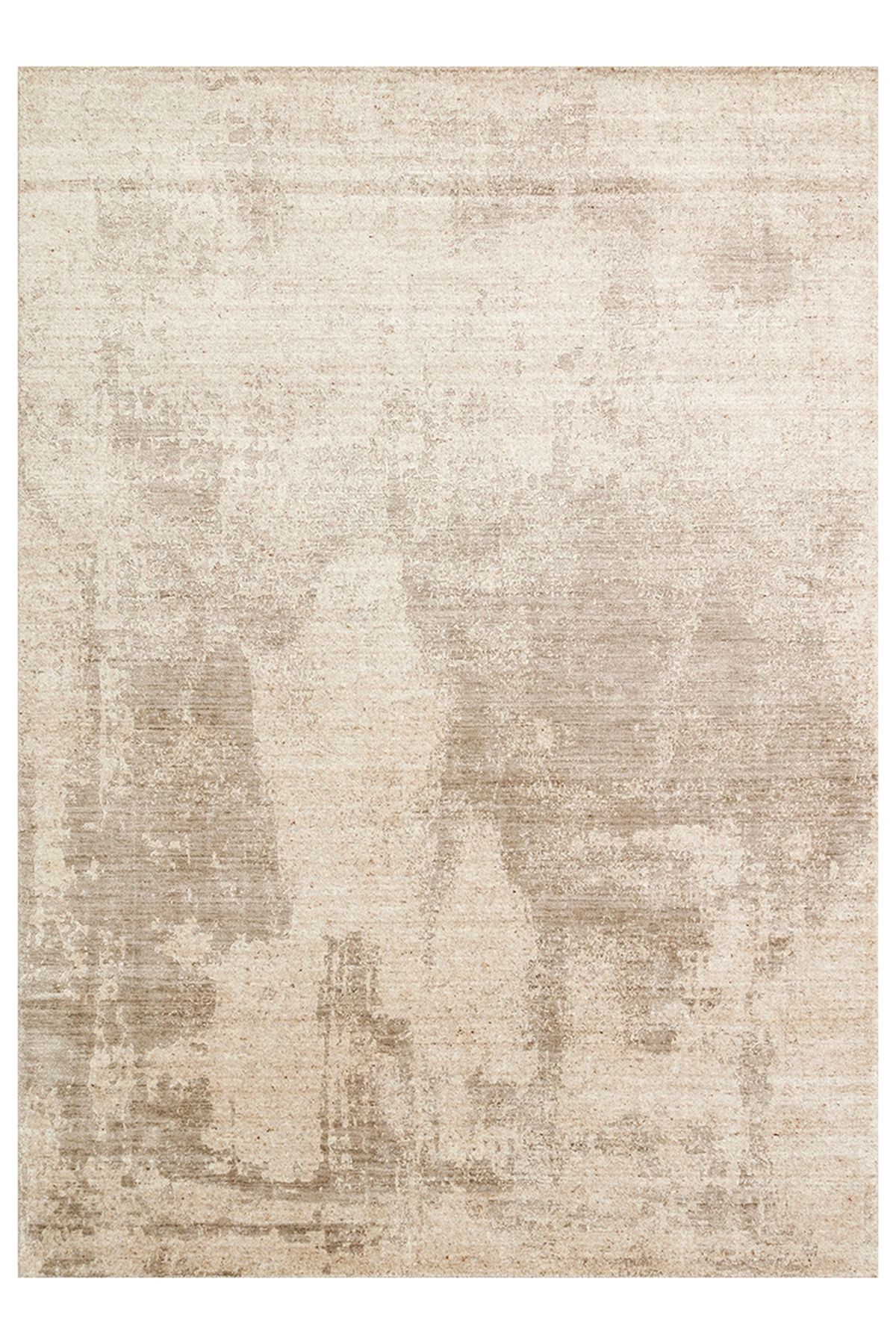 CARPETDOCIA Pallette Multi Serisi %100 Naturel Yün Viskon Pamuk El Dokuma Salon Oturma Odası Halı NAT BEIGE